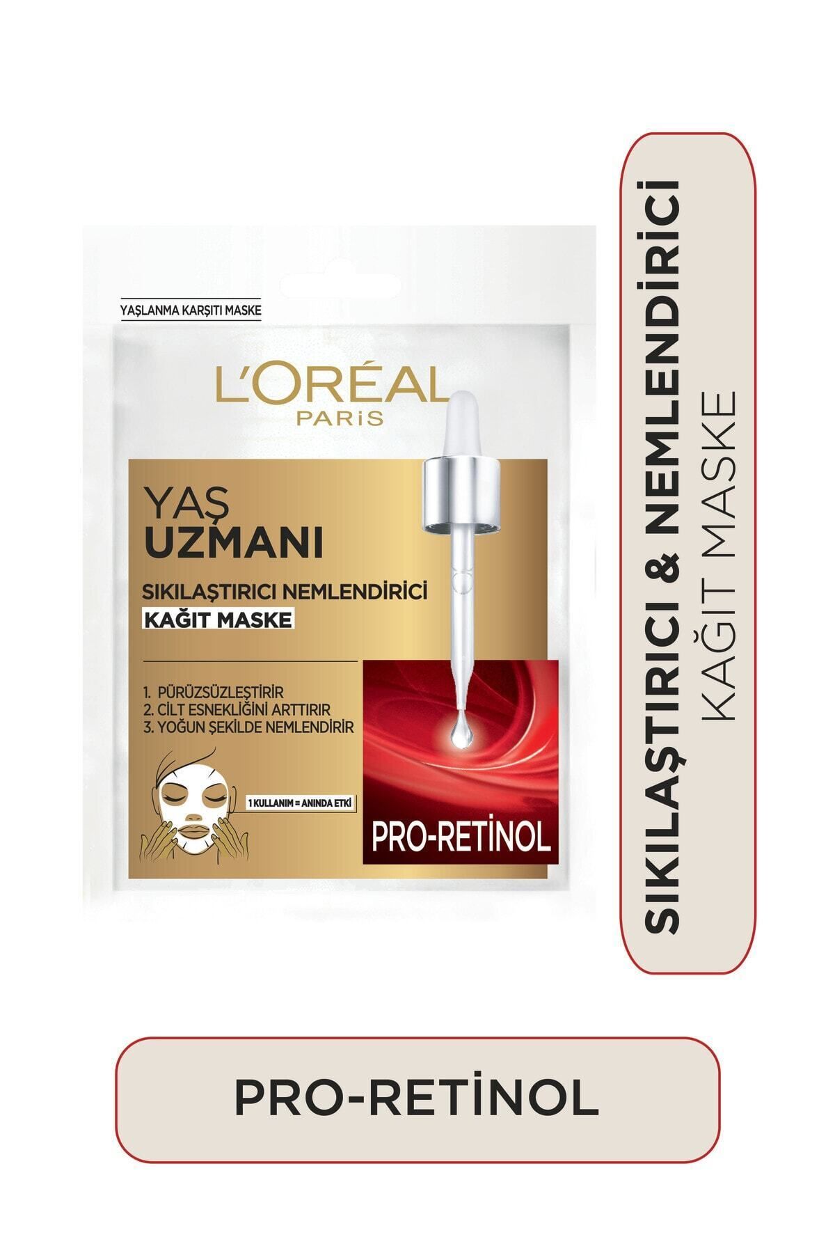 L'Oreal Paris L'oréal Paris Yaş Uzmanı Sıkılaştırıcı & Nemlendirici Kağıt Maske