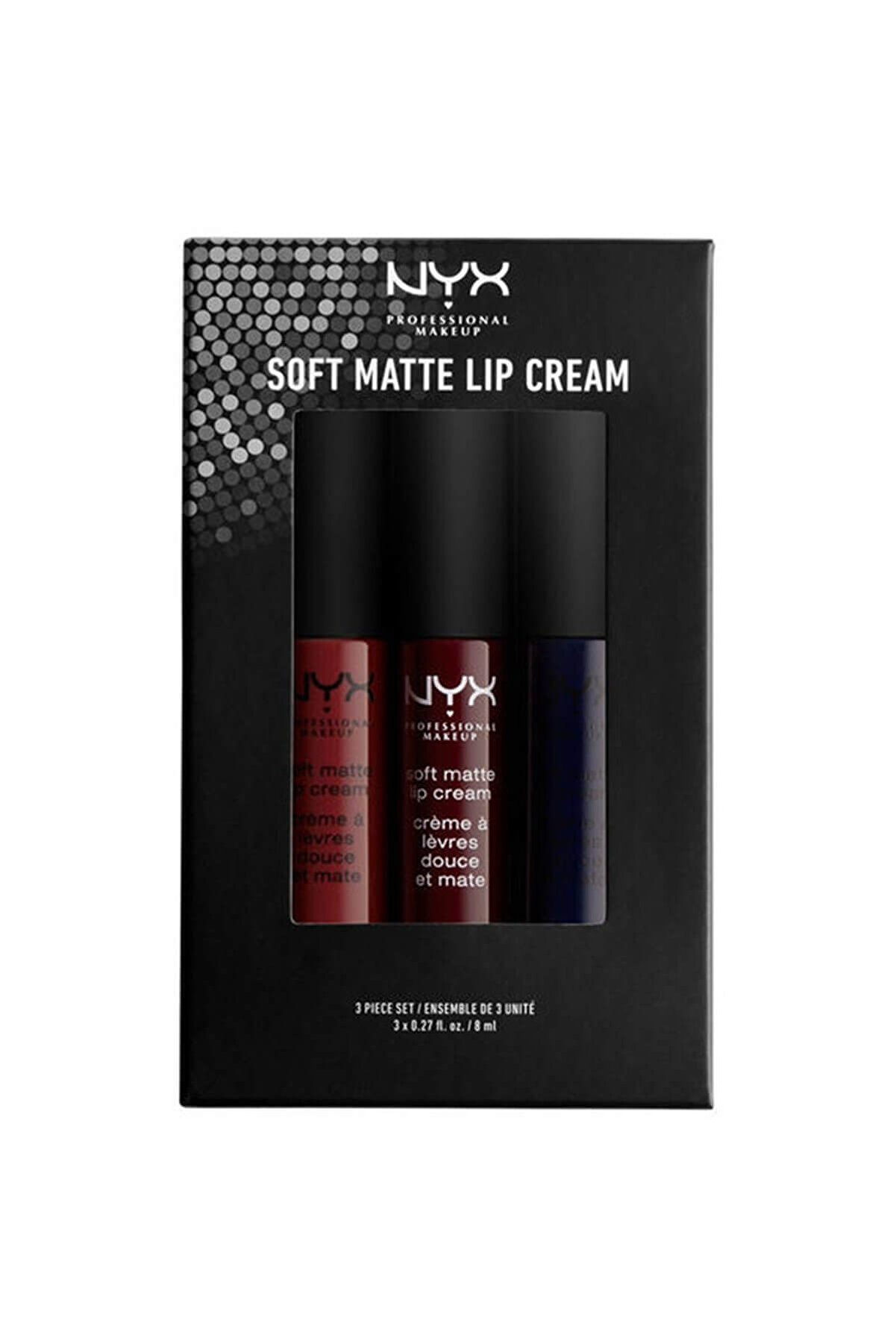 NYX Professional Makeup 3 'lü Mat Likit Ruj Seti - Soft Matte Lip Cream Set 12 800897124809