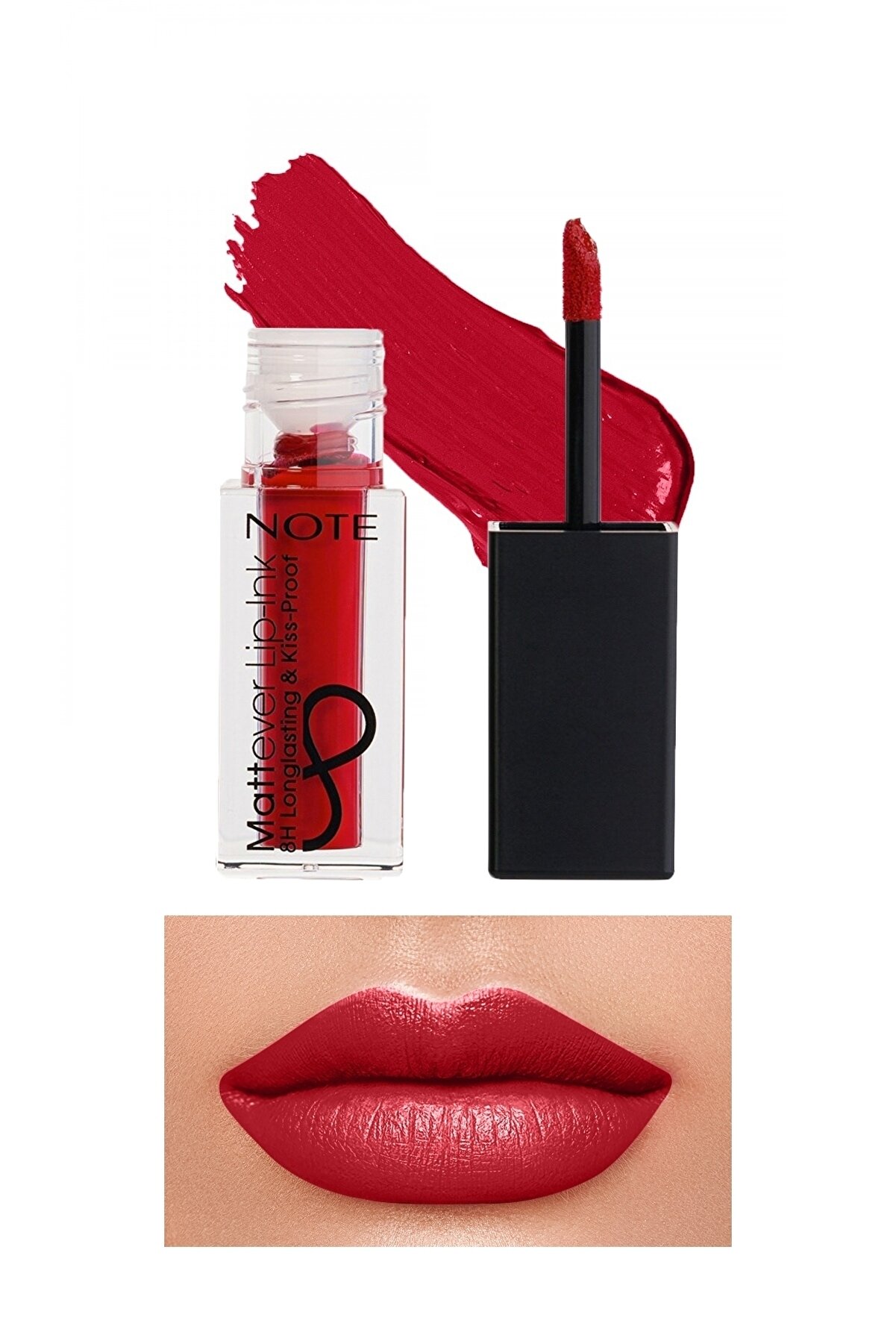 Note Cosmetics Mattever Lip-Ink Mat ve Kalıcı Likit Ruj 14 Unpredictable Red - Kırmızı