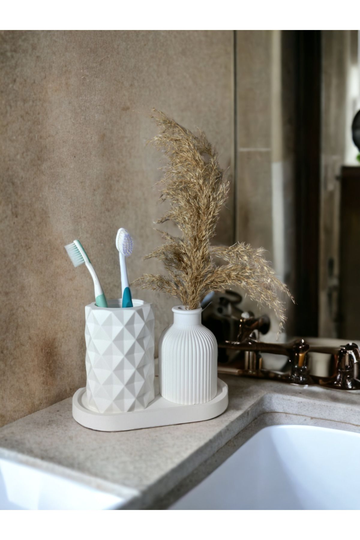 ROLLOR Diş fırçalığı, Vazo, Tabak seti, Banyo seti Dekoratif ürün