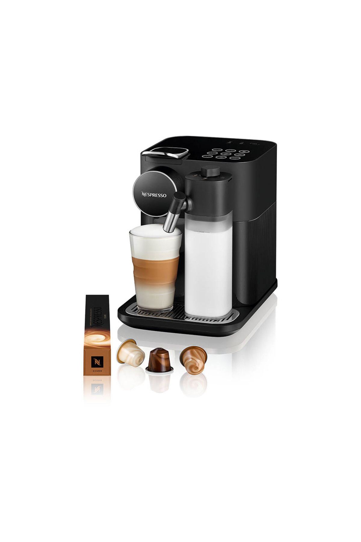 Nespresso F541 Gran Latissima Süt Çözümlü Kahve Makinesi,Siyah