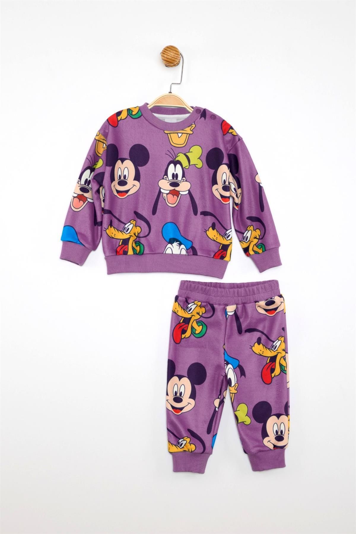 Mickey Mouse Lisanslı Erkek Bebek 2'li Takım 21162