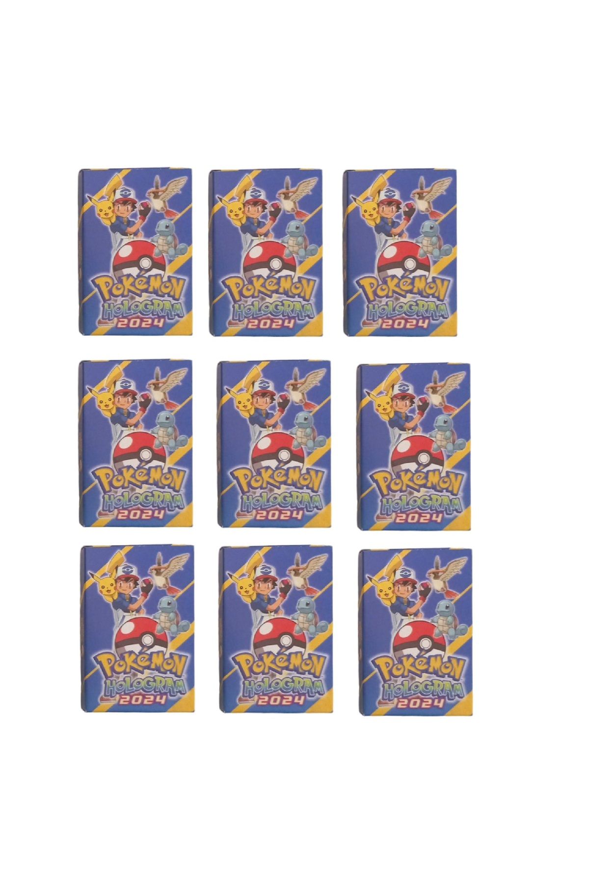 Redro Home Pokemon 2024 Sürpriz Hologramlı Oyun Kartı 12 Paket İçinde Toplam 120 Adet Kart