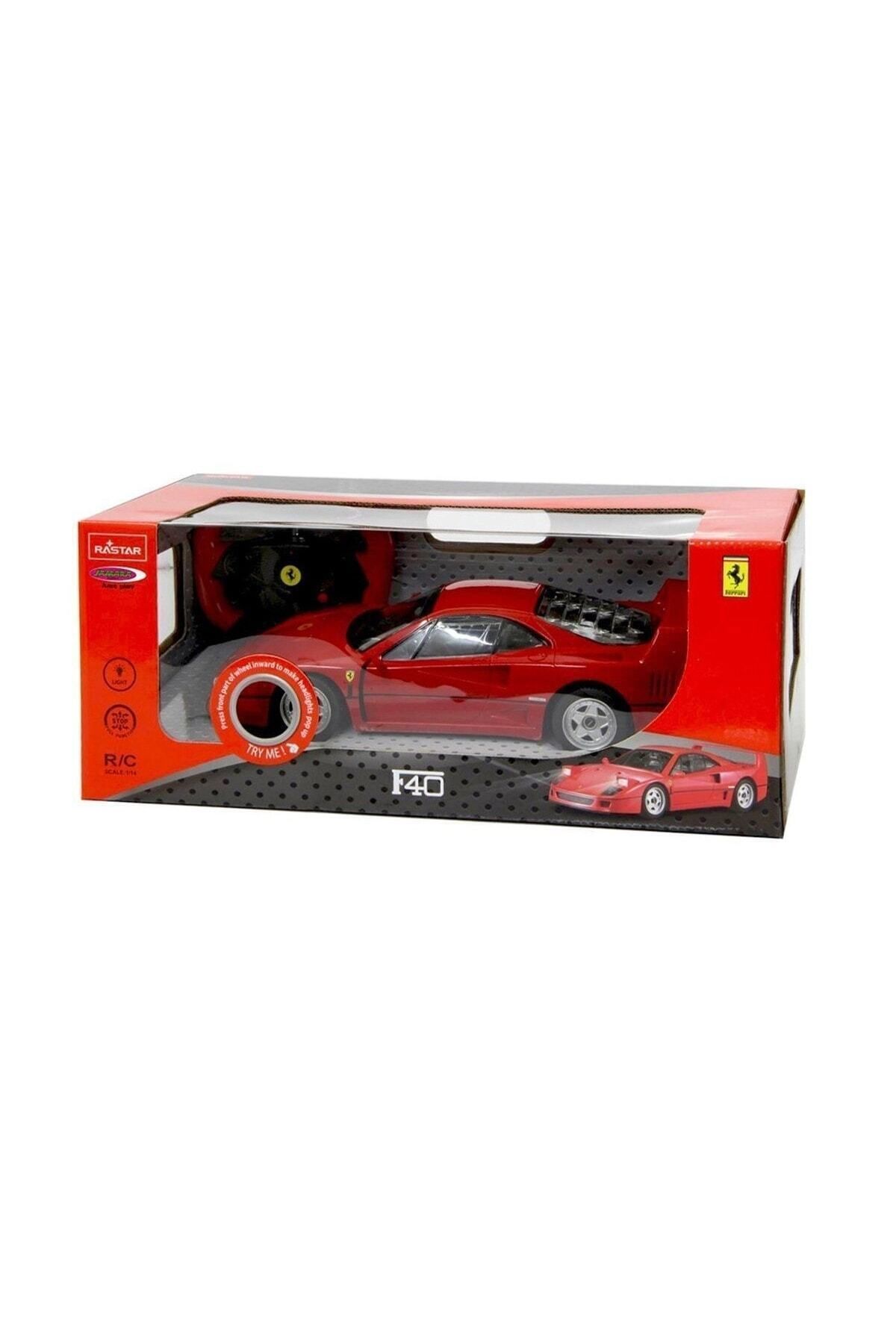 KdrElektronik Çocuk Lüks Kırmızı 1:14 Ferrari F40 Uzaktan Kumandalı Spor Yarış Arabası