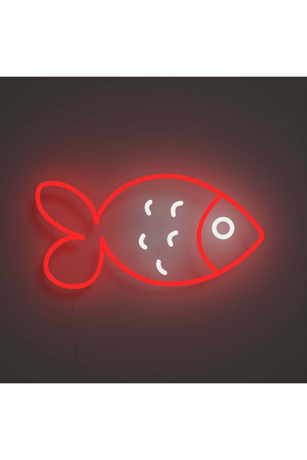 Neon Kırmızı Balık - Neon Tabela