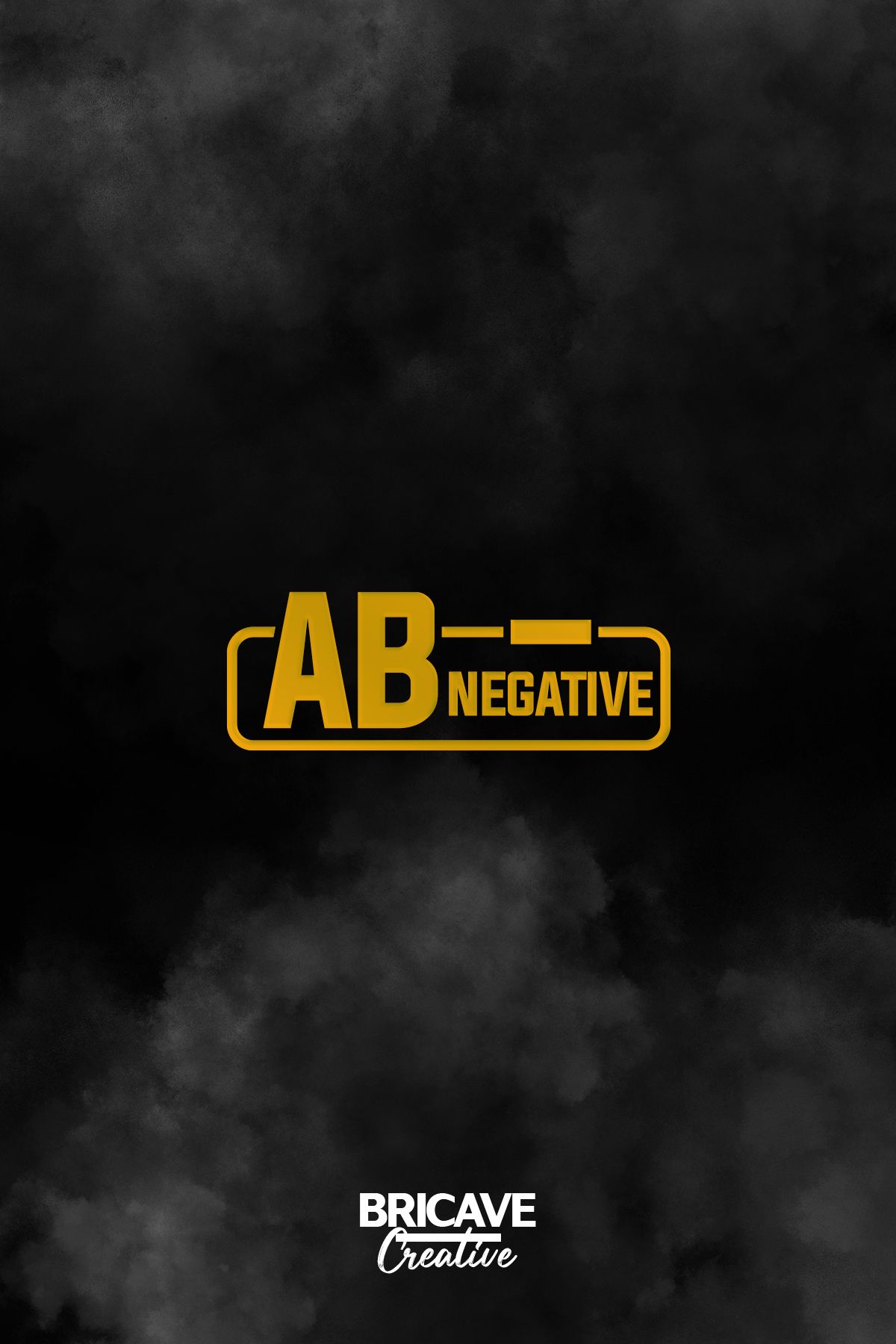 Bricave AB - Negatif Kan Grubu Araba-Motosiklet Cam Etiket Sticker 11,5x4cm