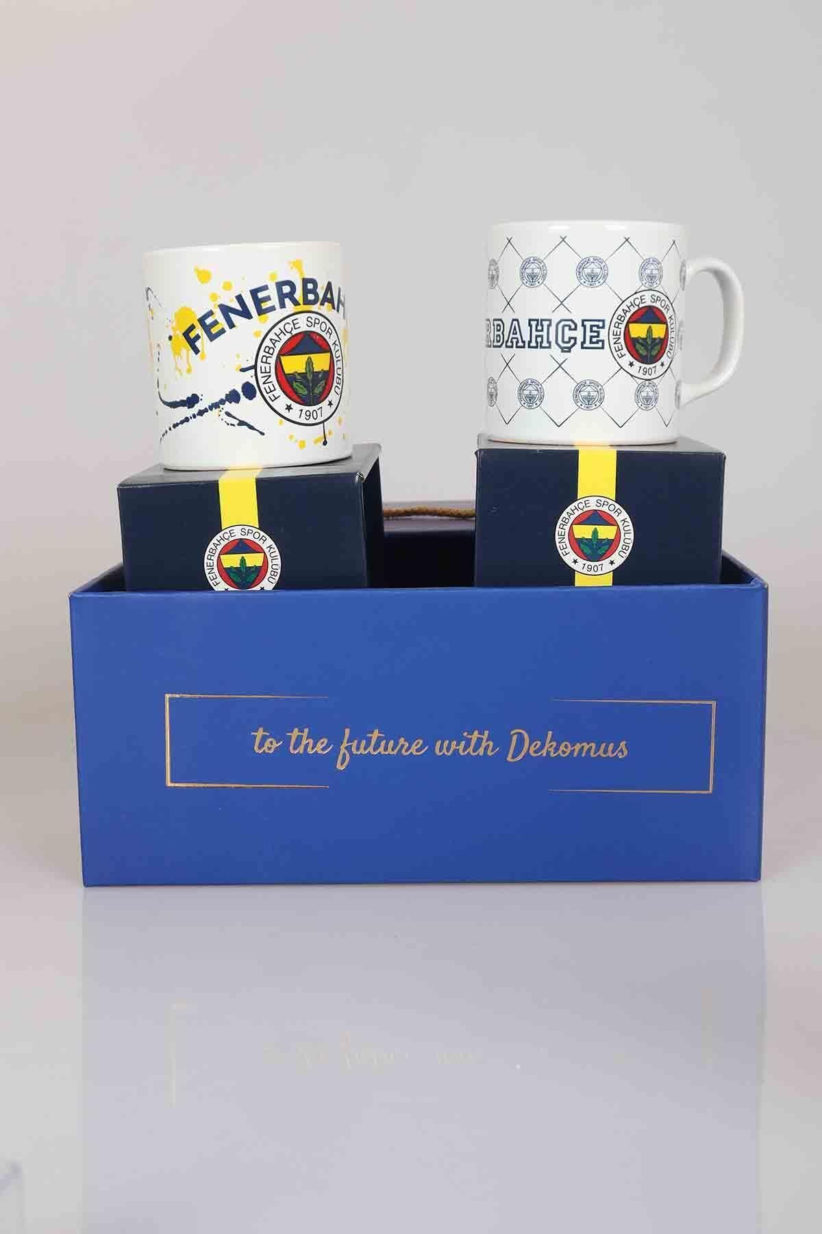 Fenerbahçe Dekomus Gıft Box Özel Kutulu Lisanslı 2'li Kupa