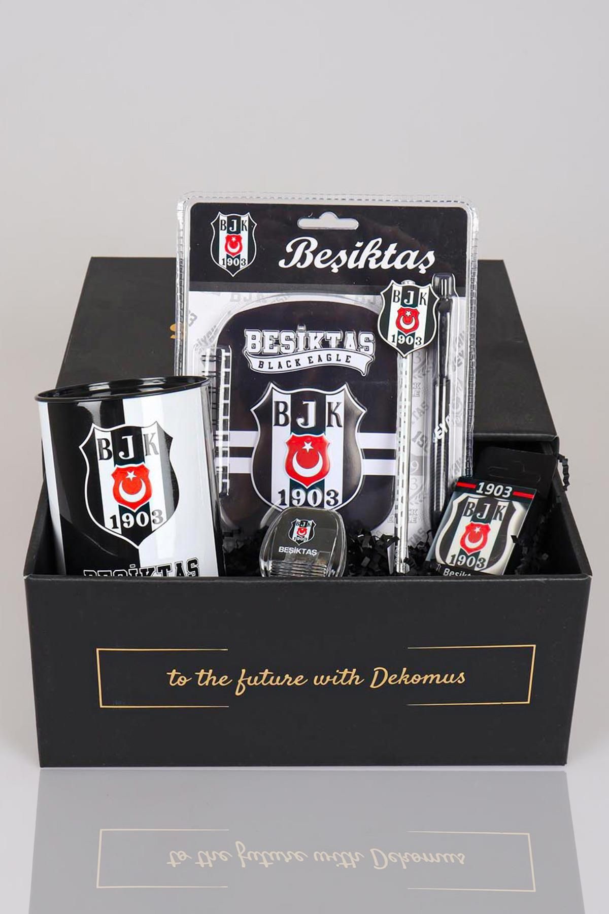 Beşiktaş Dekomus Gıft Box Özel Kutulu Lisanslı Kırtasiye Seti Lisanslı *kumbara Hediyeli*
