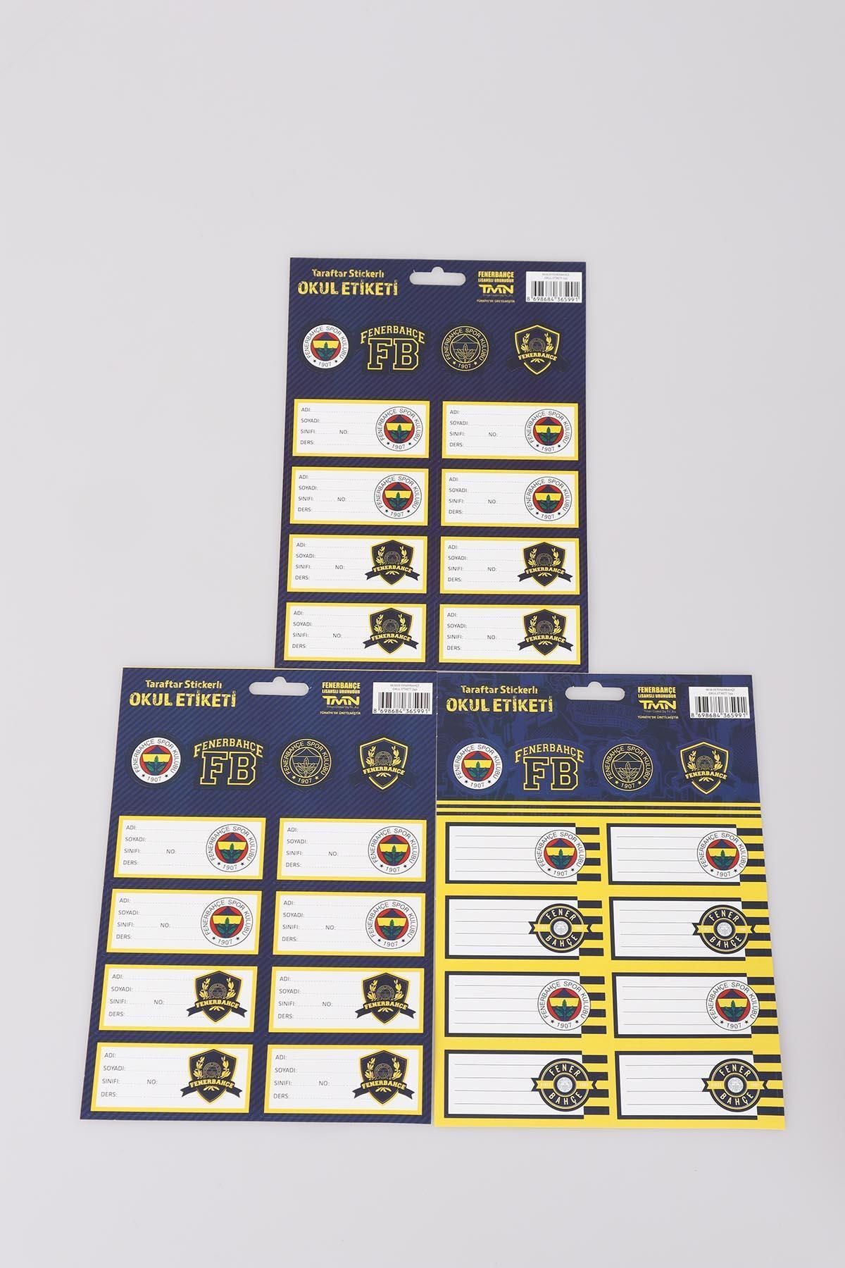 Fenerbahçe Lisanslı 24'lü Okul Etiketi
