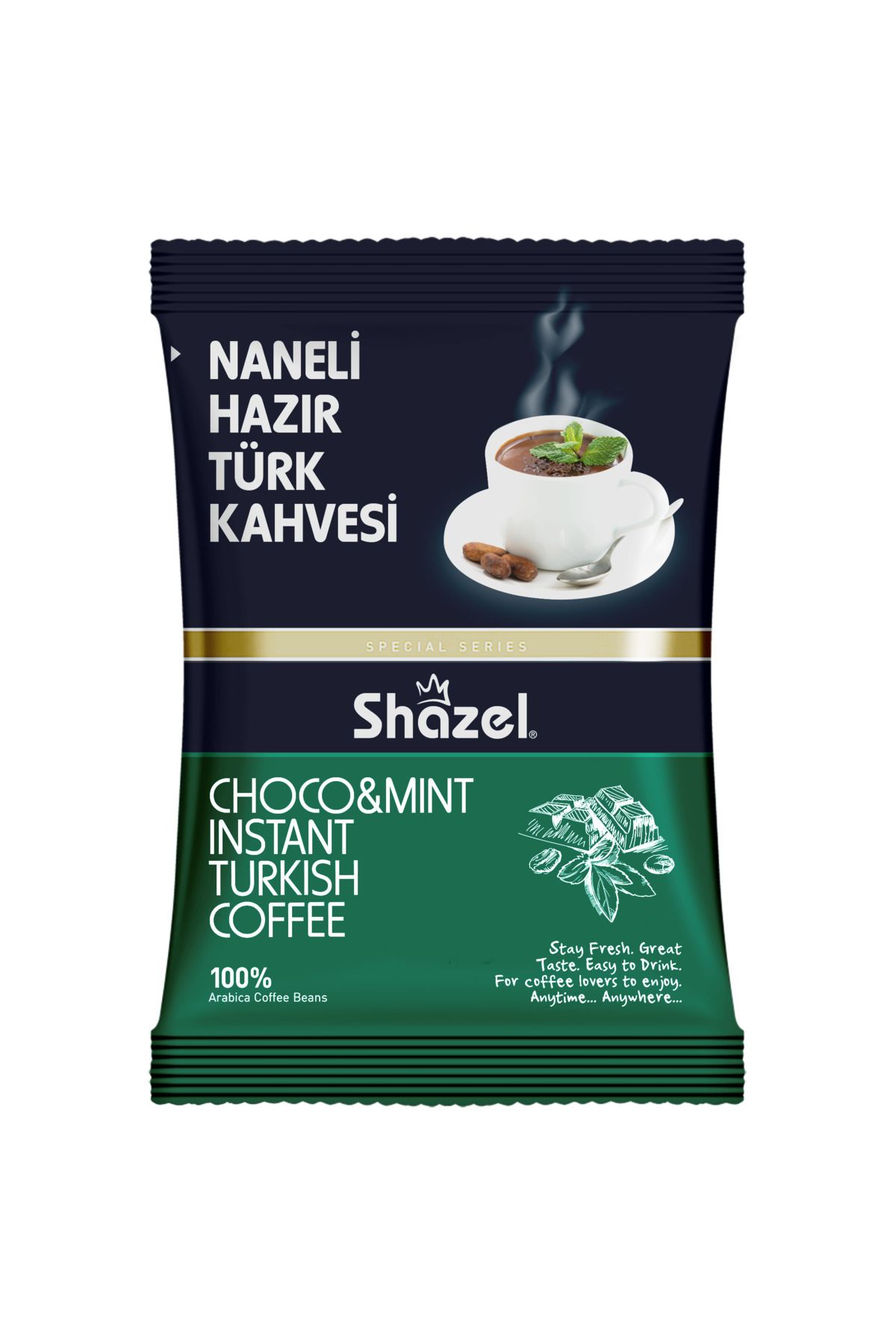 Shazel Naneli Hazır Türk Kahvesi 4 X 100 G (AROMALI)