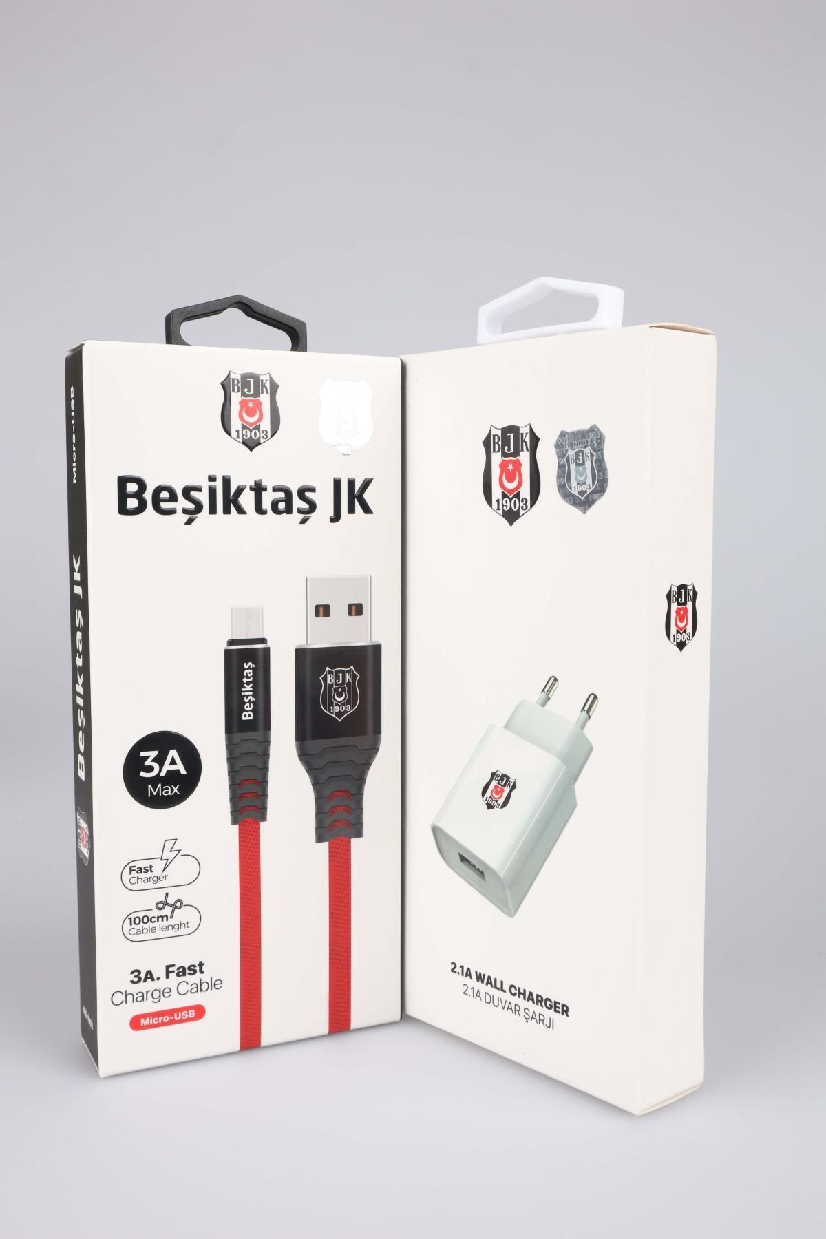 Beşiktaş Lisanslı Samsung Şarj Kablosu Ve Şarj Adaptörü