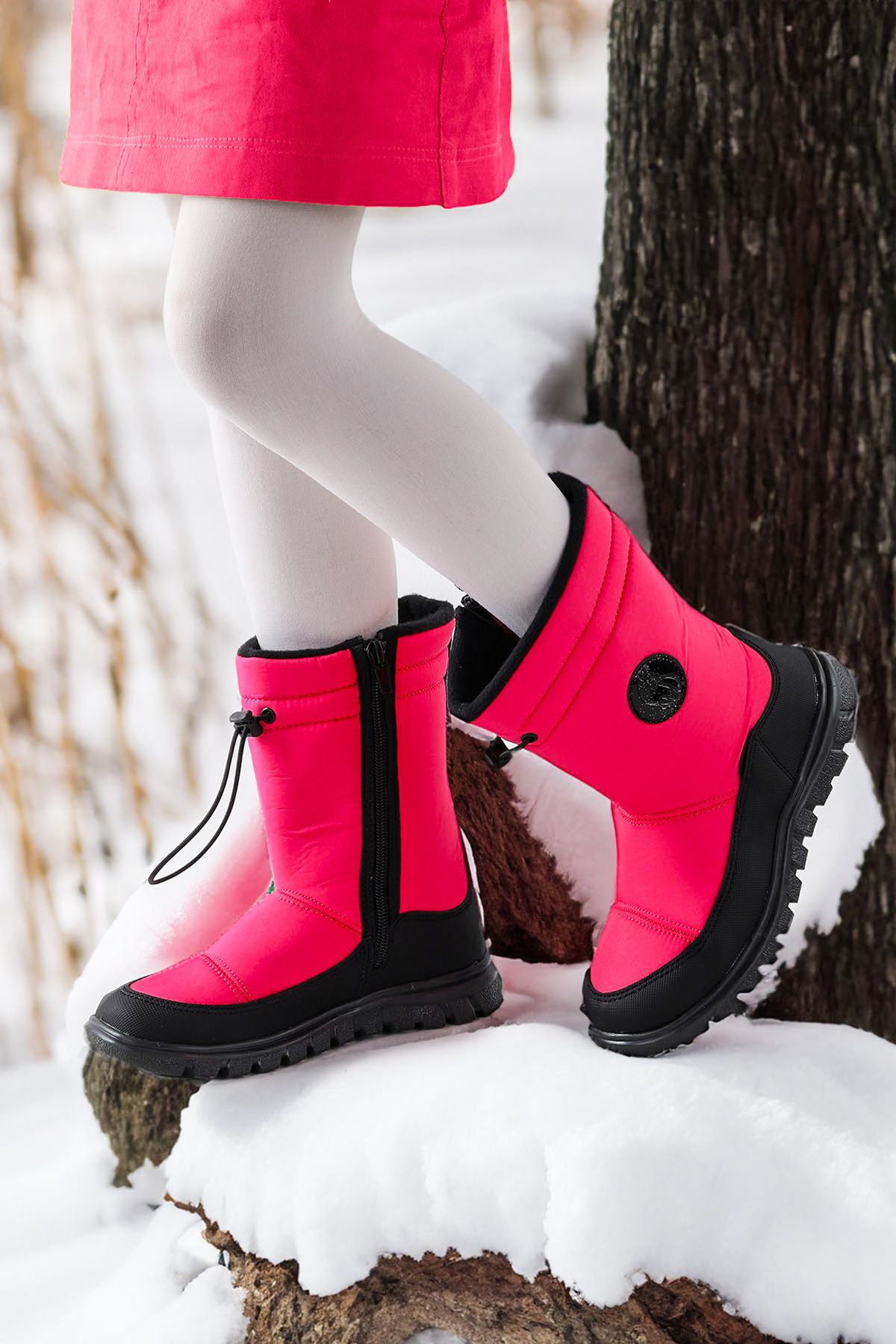 Kiko Kids Fermuarlı Kız/erkek Çocuk Kar Botu Ayakkabı
