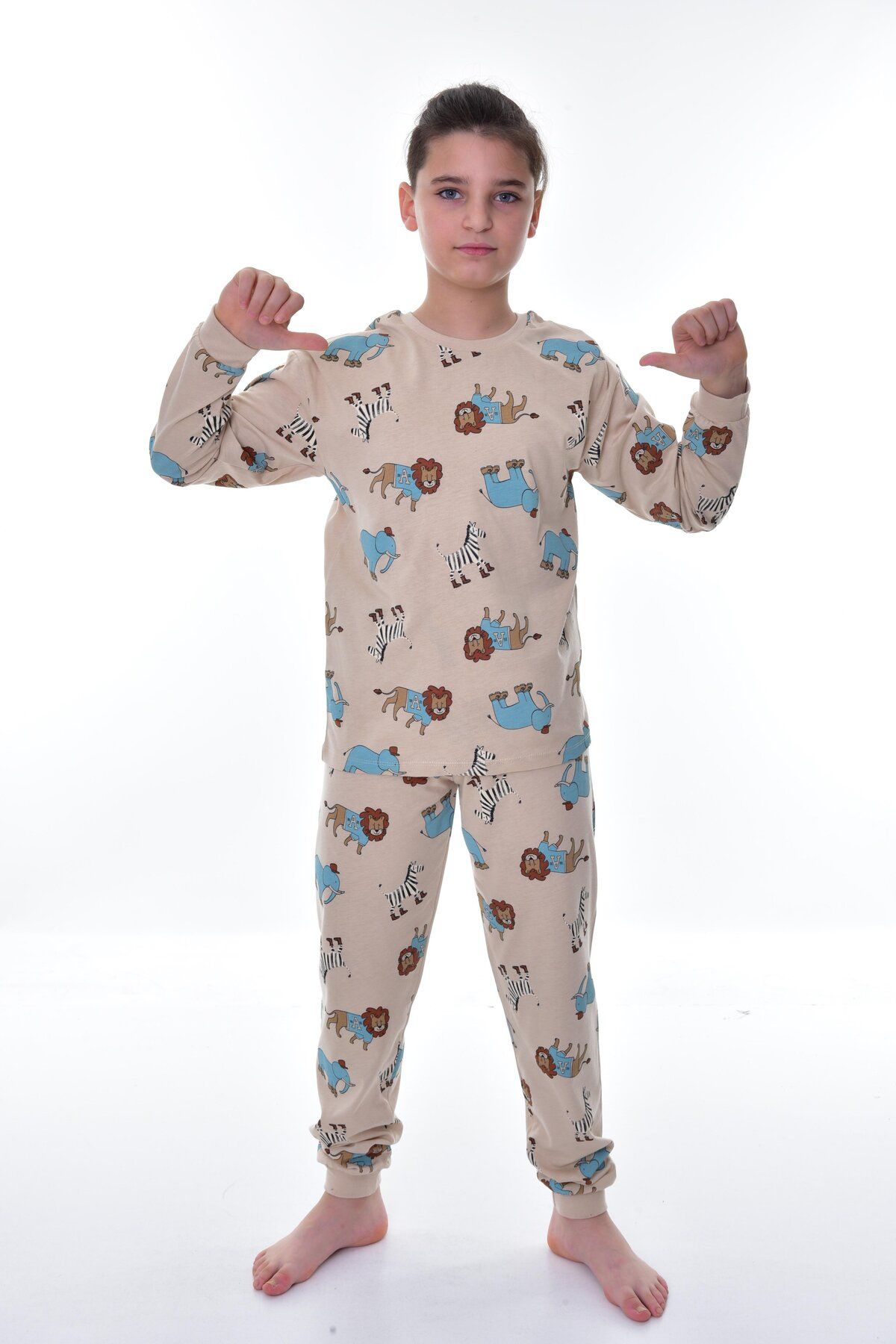 bunny hopp %100 pamuk sağlığa duyarlı erkek çocuk pijama takımı