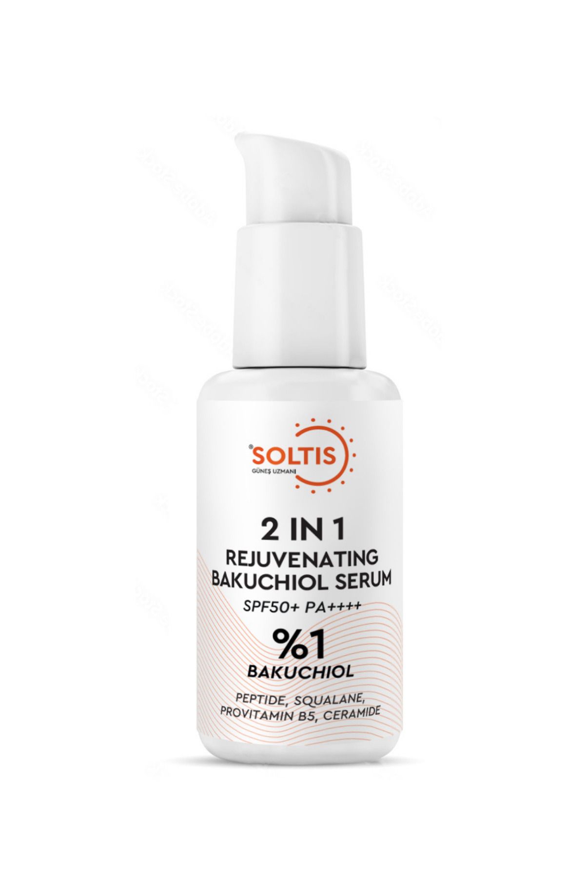 Soltis Kırışıklık ve Yaşlanma Karşıtı Onarıcı Bio retinol Serum (%1 bakuchiol) SPF50+