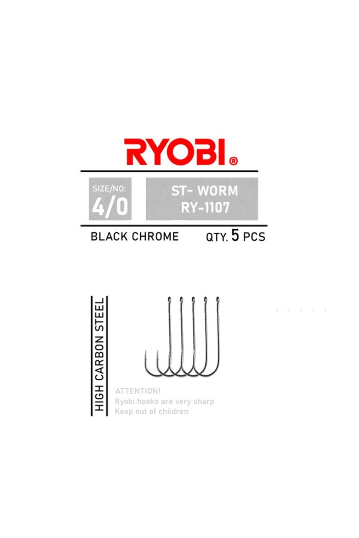 Ryobi St-Worm RY-1107 Black Nickel Olta İğnesi No:2/0