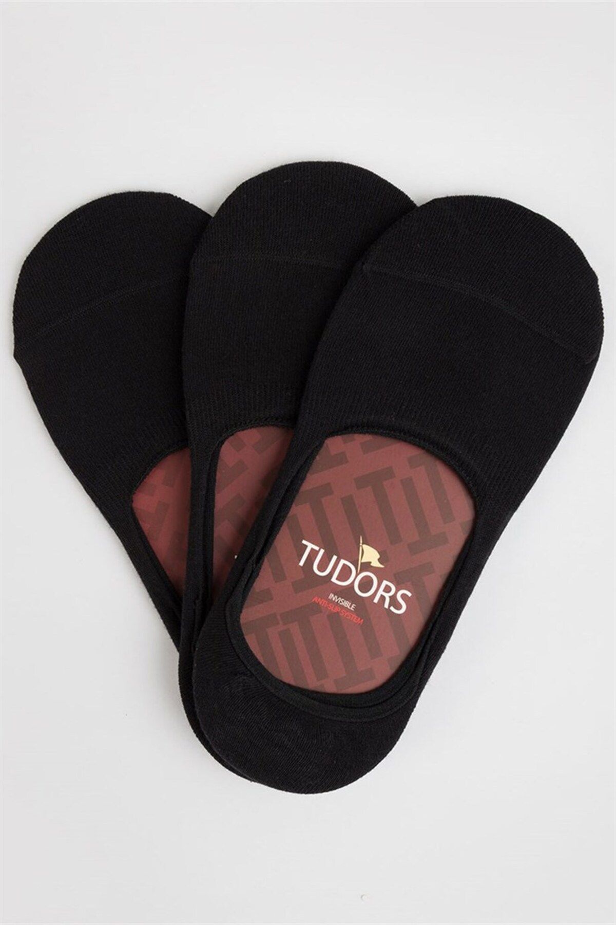 Tudors 3'lü Düz Babet Siyah Erkek Çorap