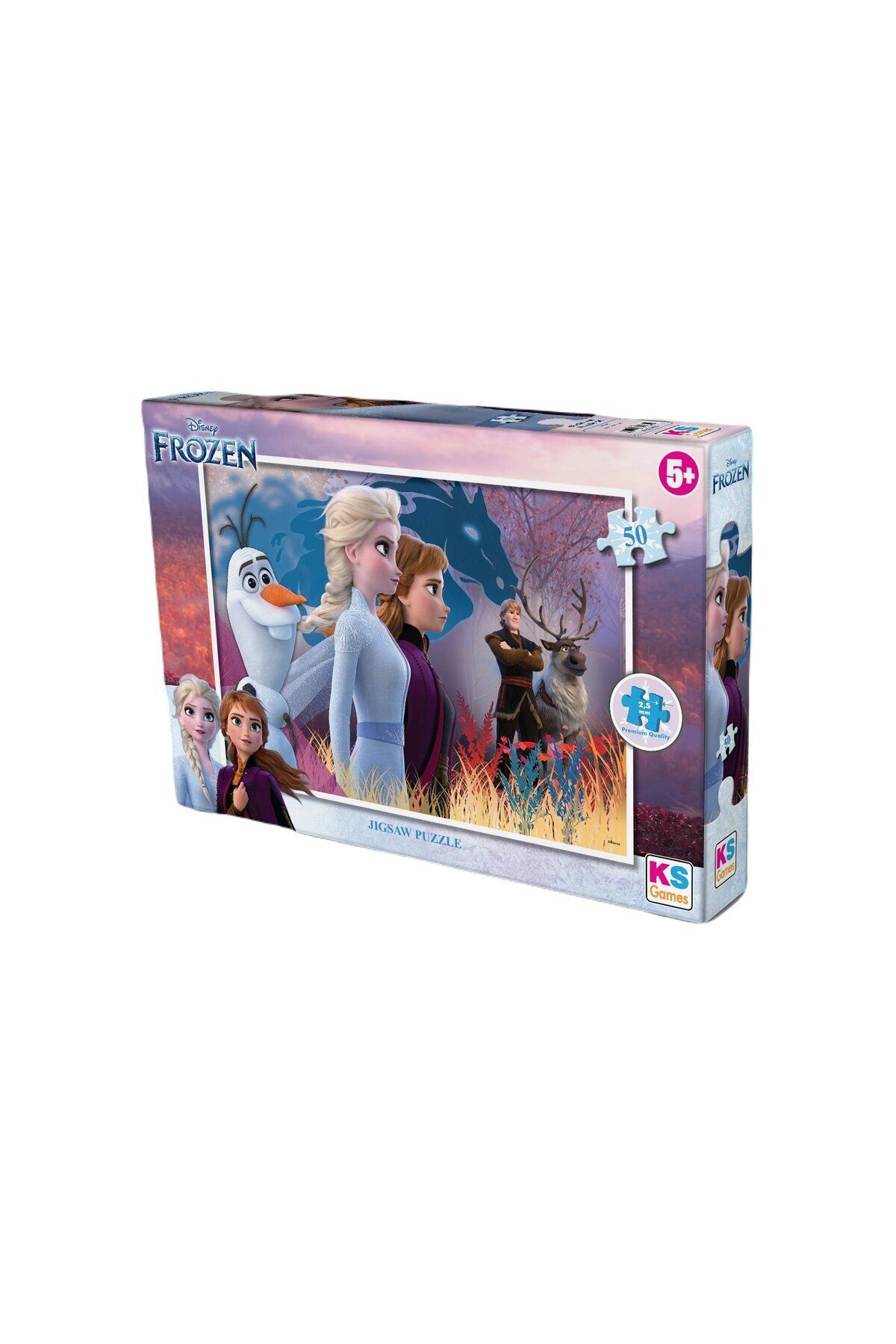 Ks Games Frozen Karlar Ülkesi Elsa Ve Anna Lisanslı Kutulu Puzzle/yapboz 50'parça