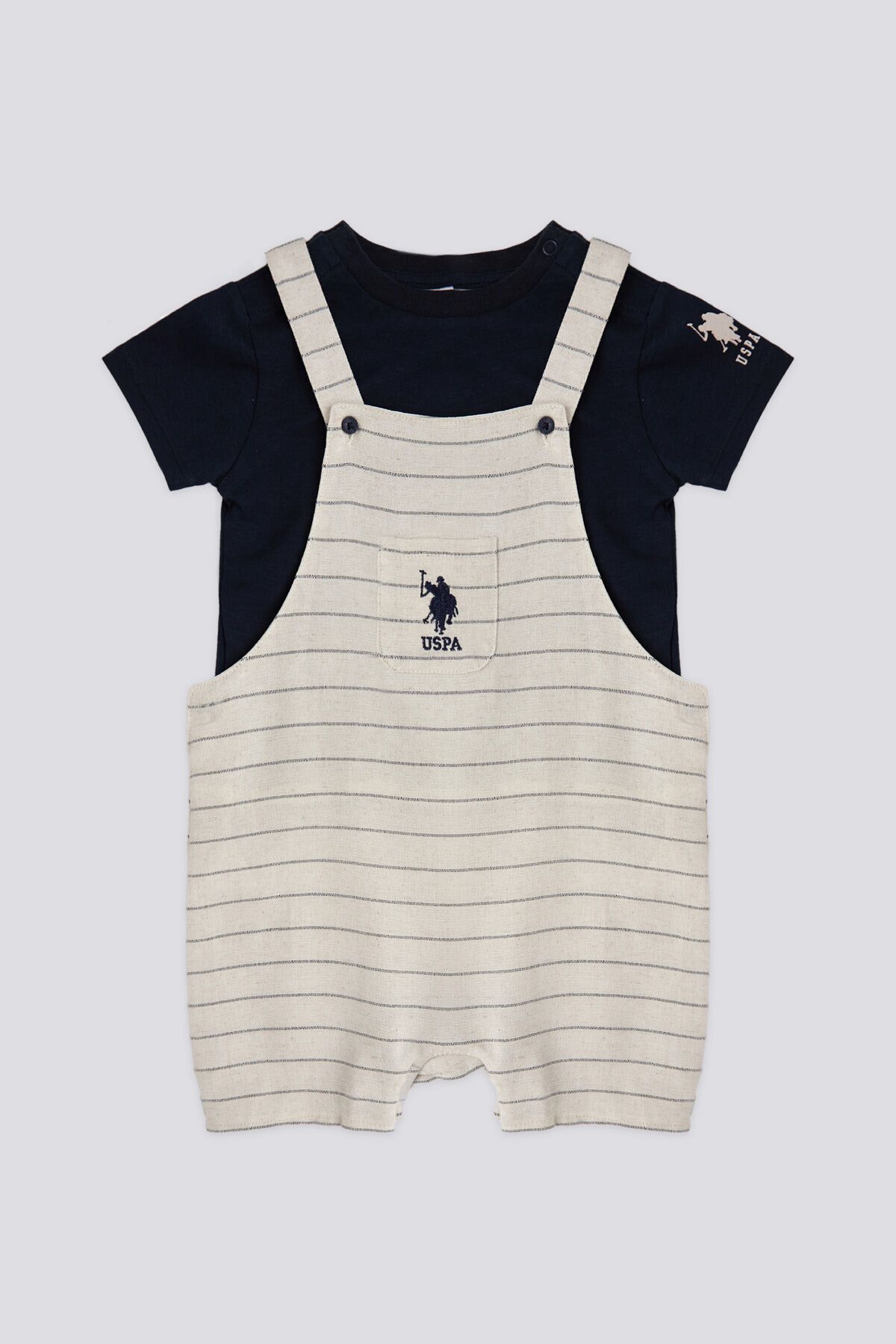 U.S. Polo Assn. U.S. Polo Assn Lisanslı Gardener Dress Lacivert Erkek Bebek Takımı