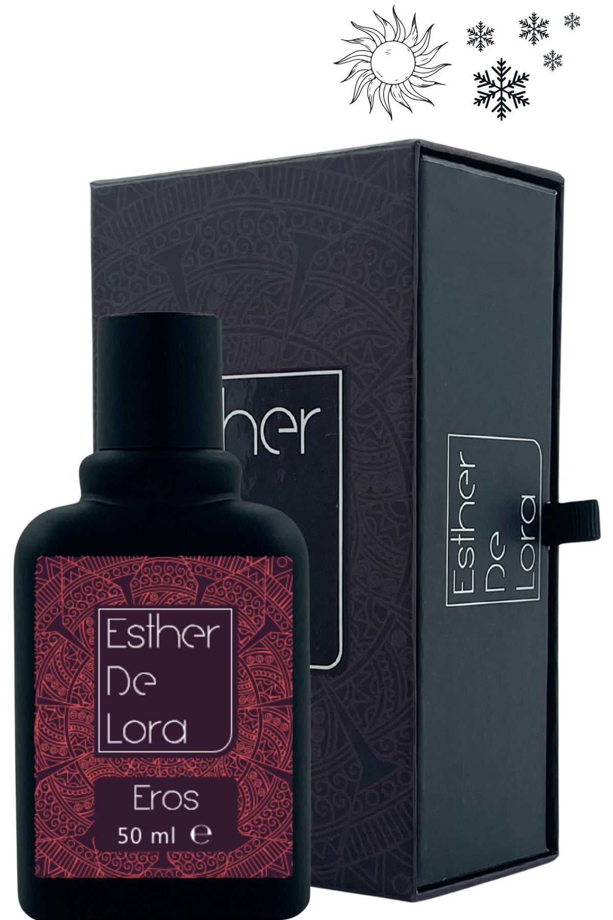 Esther De Lora Eros Flame %40 Esans Kalıcı Erkek Parfum Versace Edp Hediye Yılbaşı Premium Kutu Afrodizyak 50ml