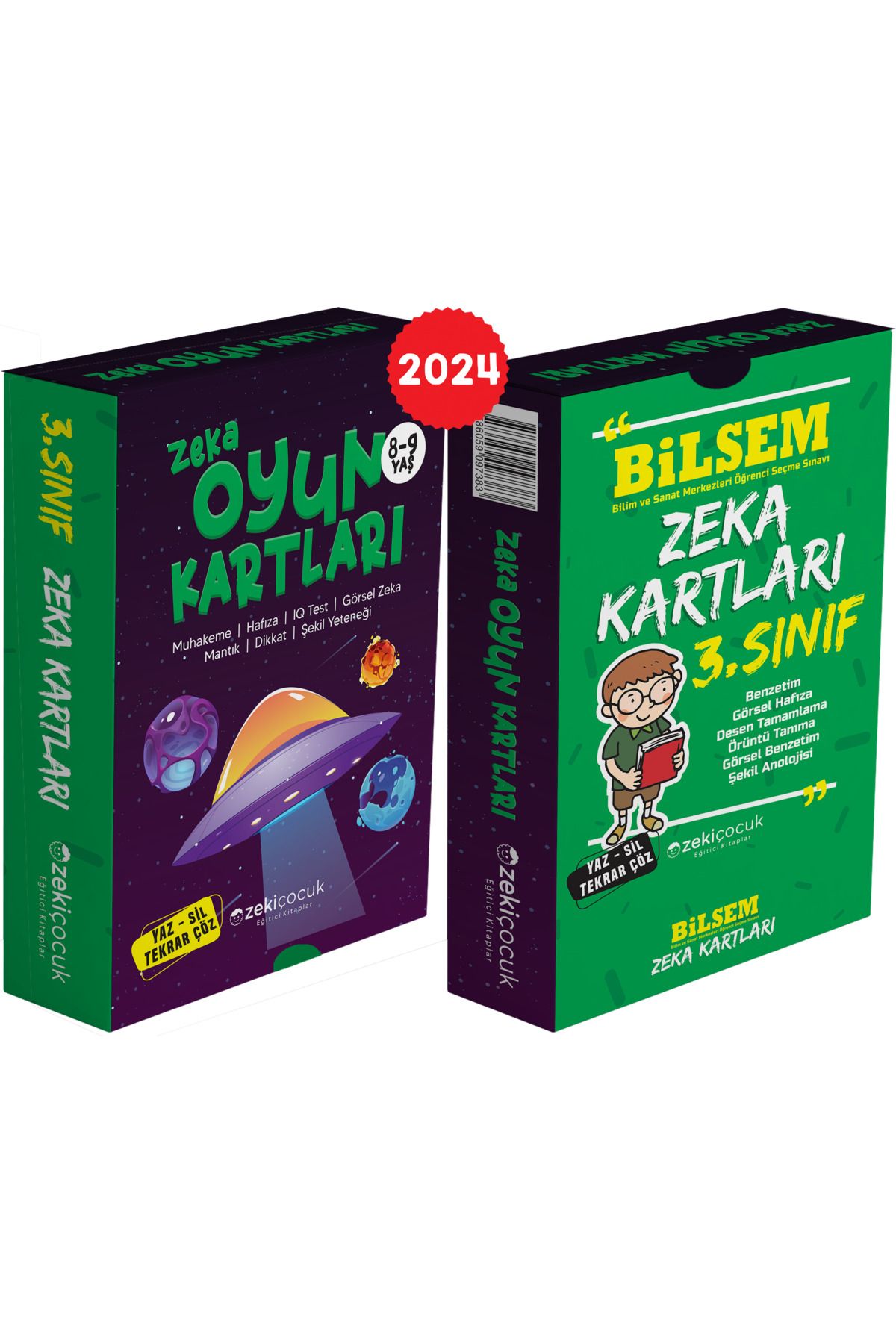 Zeki Çocuk Yayınları 3. sınıf Bilsem Zeka Kartları / 8-9 Yaş Zeka Oyun Kartları