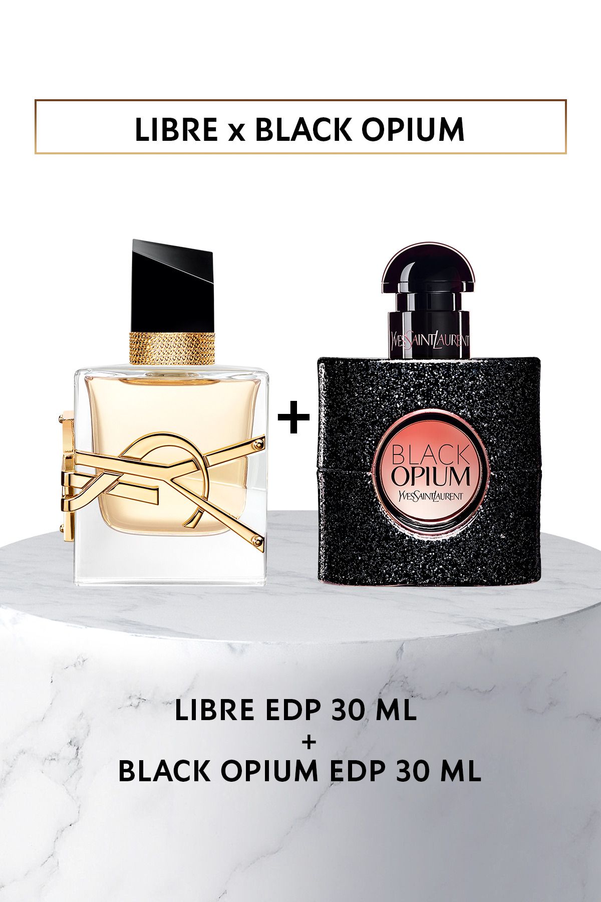 Yves Saint Laurent Libre Edp 30 ml & Black Opium Edp 30 ml Kadın Parfüm Tanışma Seti 7829999999139