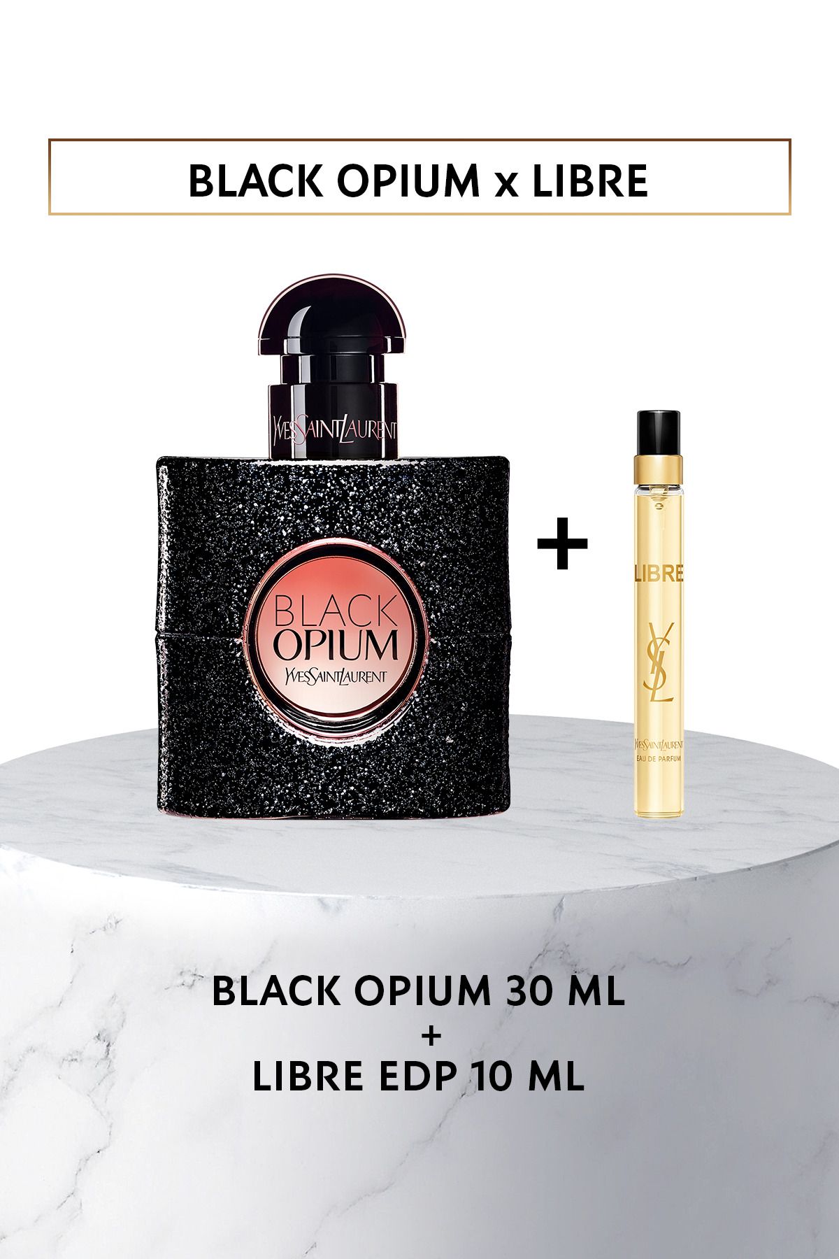 Yves Saint Laurent Black Opium Edp 30 ml & Libre Edp 10 ml Kadın Parfüm Tanışma Seti 7829999999138