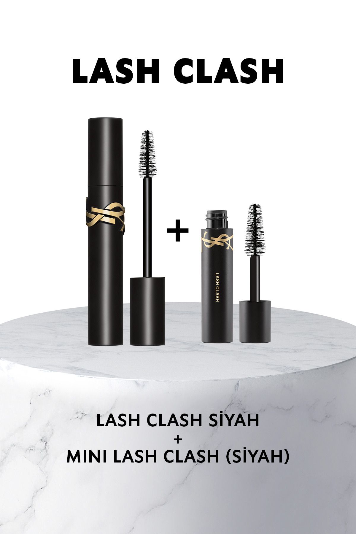 Yves Saint Laurent Lash Clash Siyah & Mini Lash Clash Siyah Maskara Seti 7829999999135