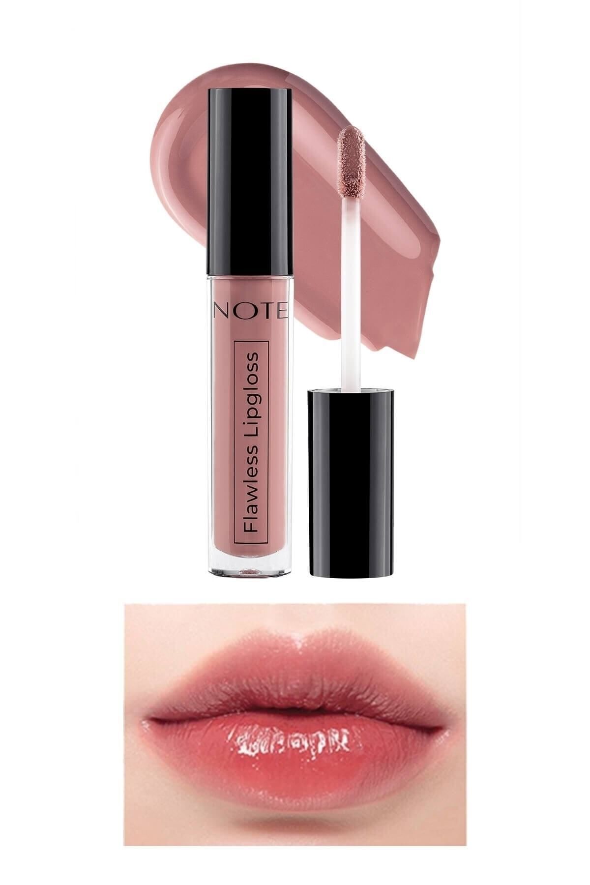 Note Cosmetics Flawless Lipgloss Nemlendirici Etkili Parlak Ruj 03 Dried Rose - Pembe