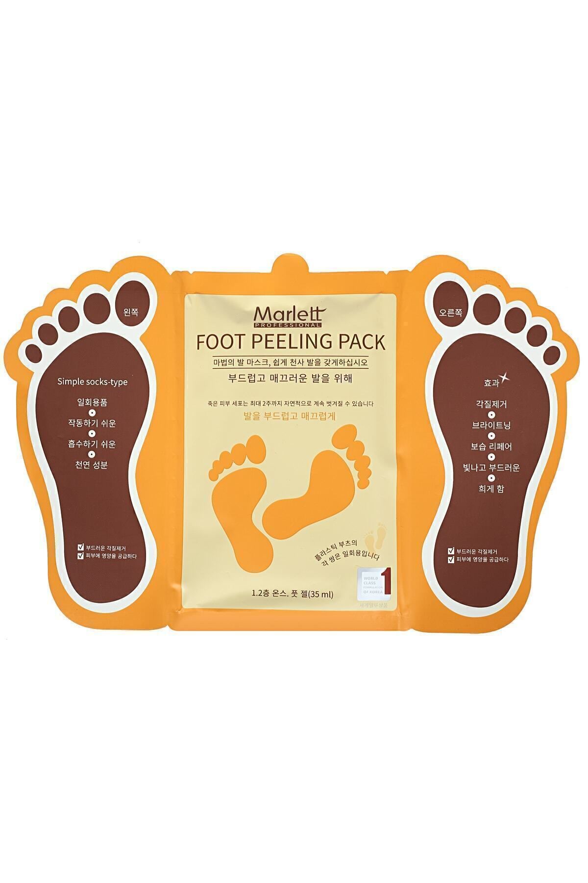 Marlett Foot Peeling Pack - Professıonal Çorap Tipi Ayak Peeling Maskesi