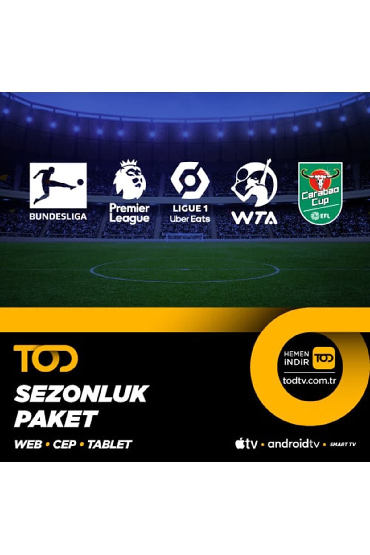 TOD TV Sezonluk Spor Extra+ Paketi - (web + Cep + Tablet + Smart Tv)