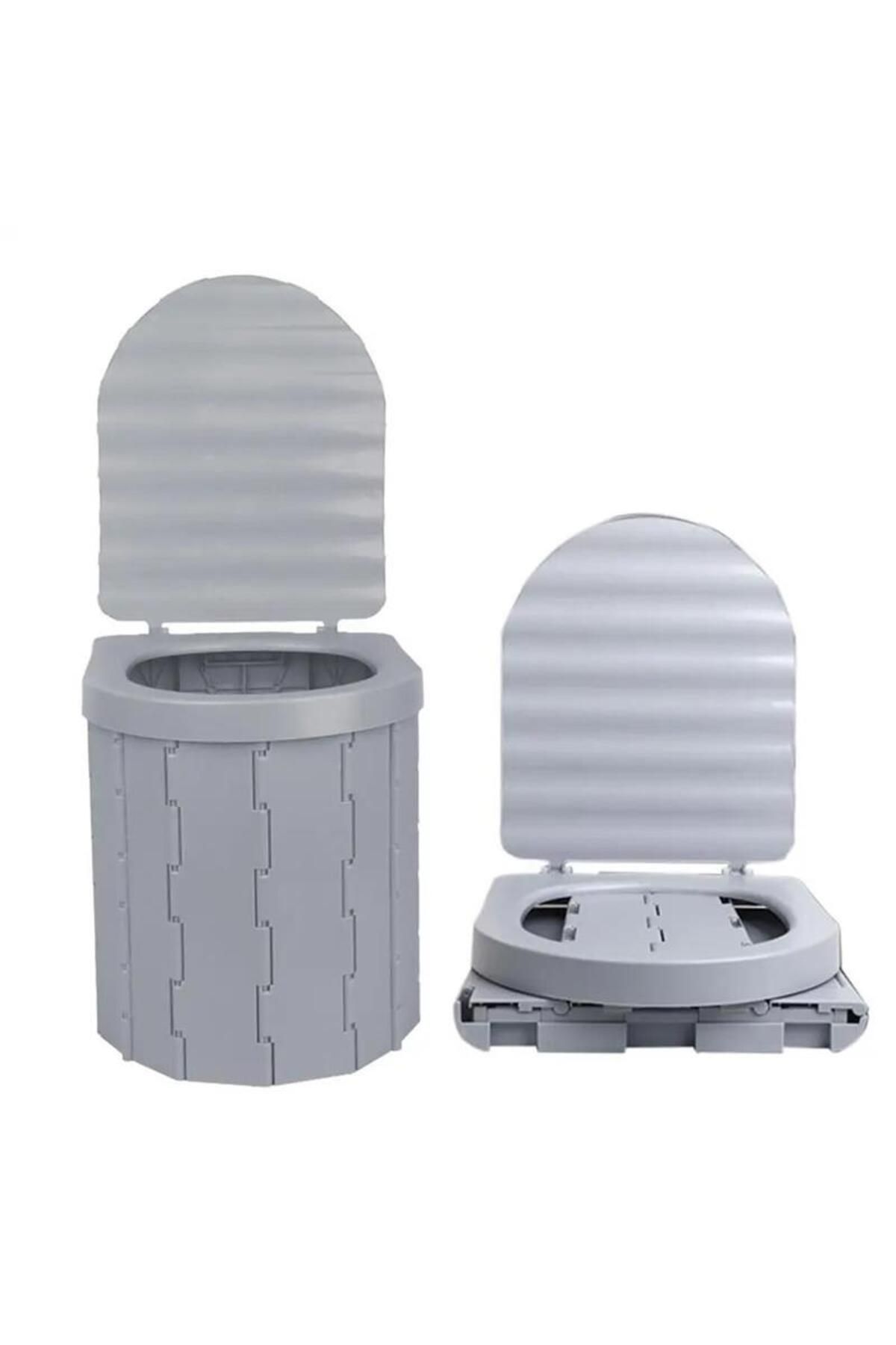 MADFOX Bi-pot Katlanır Portatif Kamp Tuvaleti [wc] Gri