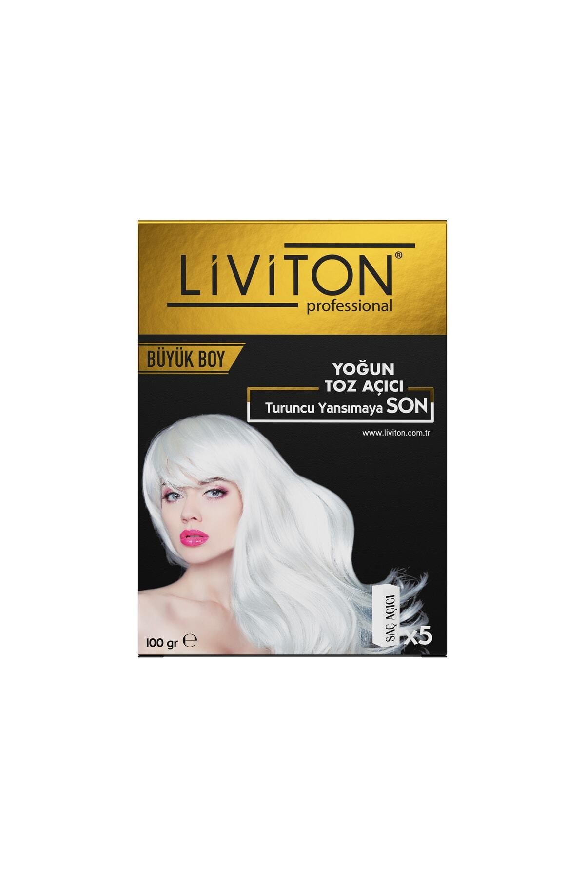 Liviton Professional Tek Kullanım Yoğun Toz Açıcı Set ( 100gr Toz Açıcı + 150ml Oksidan )
