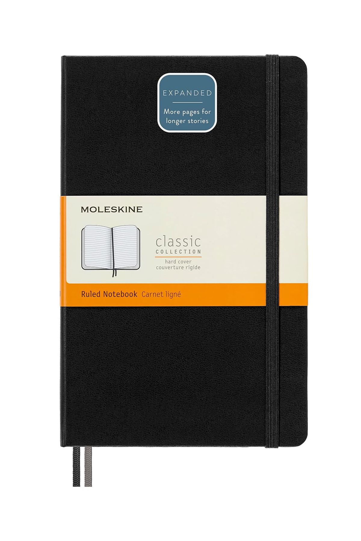 Moleskine Expanded Koleksiyon Not Defteri Large 13x21cm Sert Kapak Çizgili 400 Sayfa