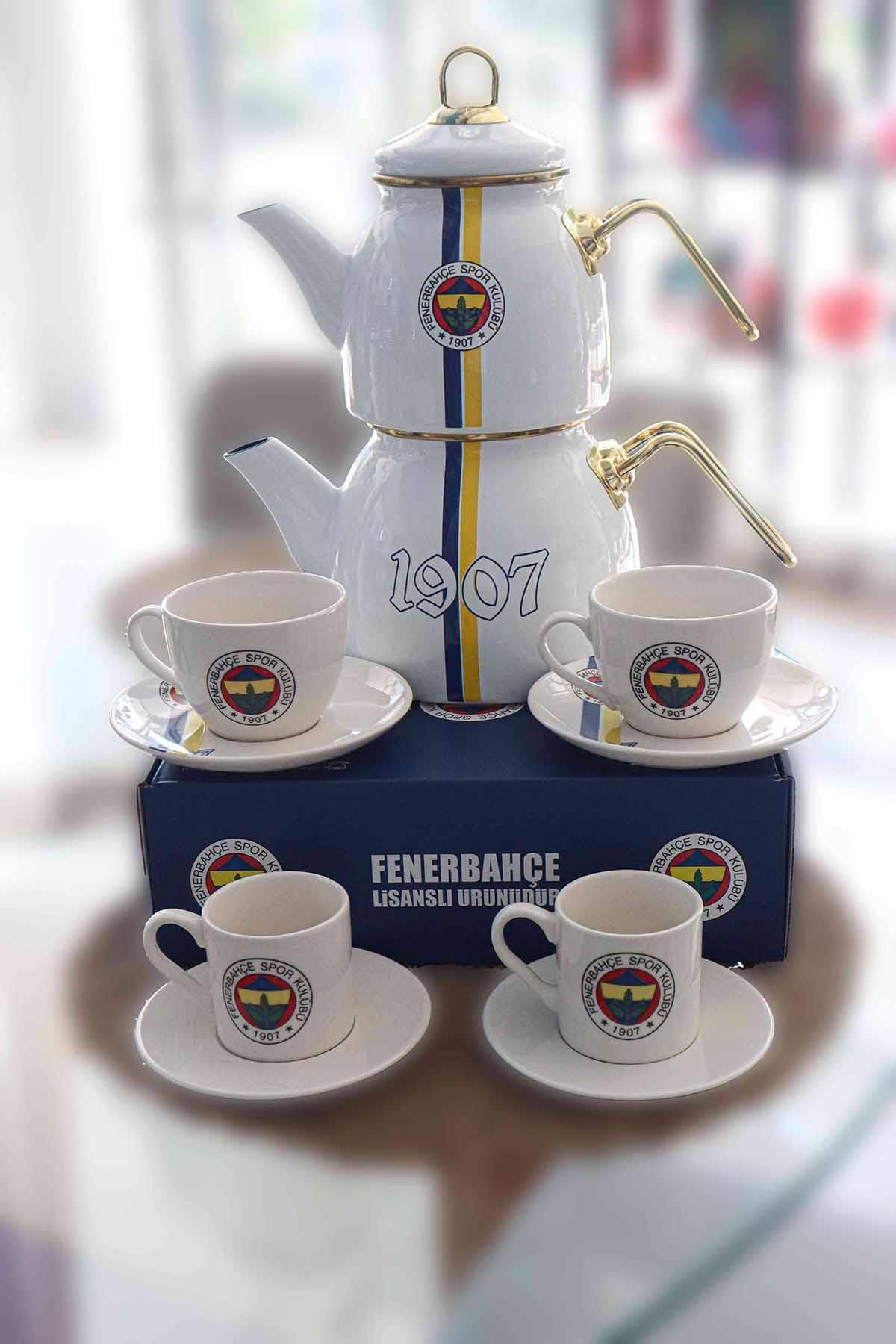 Fenerbahçe DEKOMUS İLE LİSANSLI FENERBAHÇE 2 KİŞİLİK KAHVE VE ÇAY FİNCAN TAKIMI SETİ