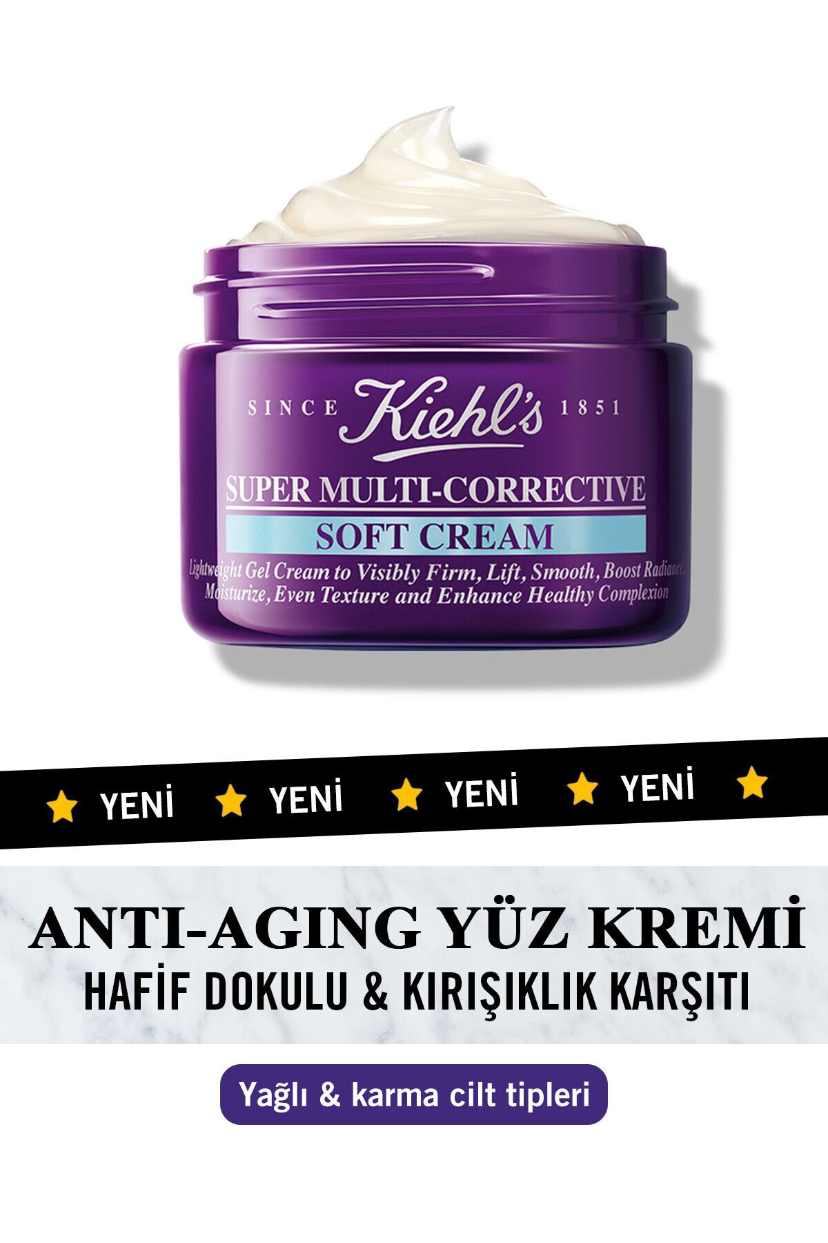 Kiehl's SUPER MULTİ CORRECTİVE 7 İN 1 LİGHT TEXTURE CREAM 50 ml