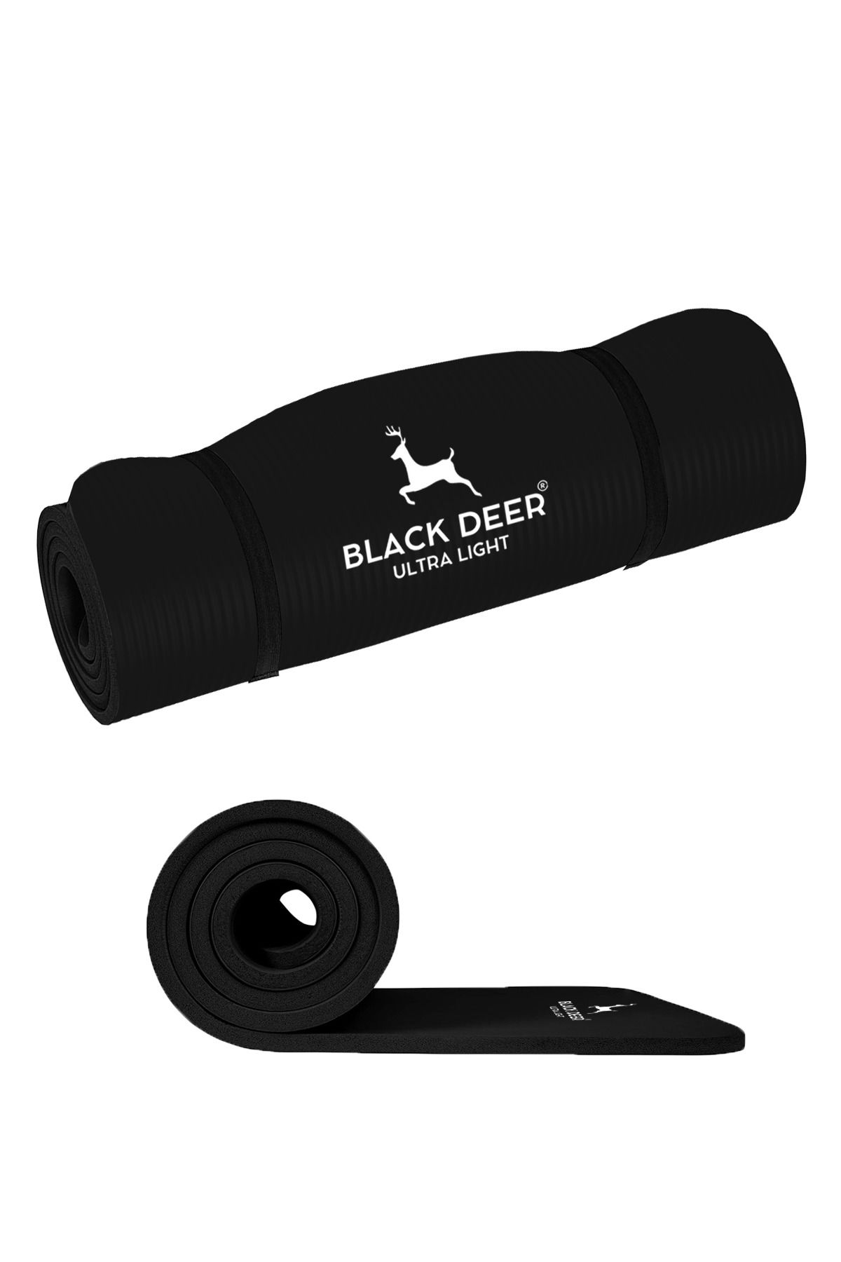 BLACK DEER Ultra Light Pilates Yoga Kamp Matı Egzersiz Minderi Kaymaz Taban 180x55 cm 10 mm