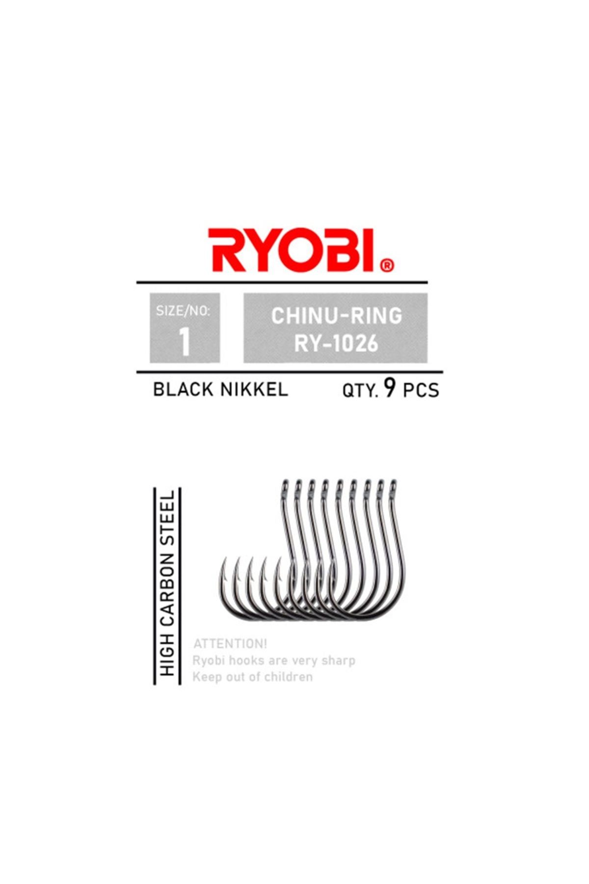 Ryobi Chinu-Ring RY-1026 Black Nickel Olta İğnesi No:1/0