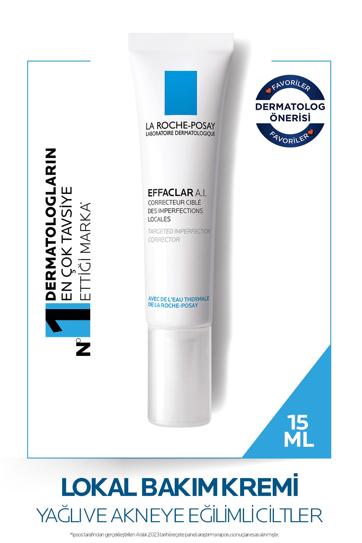 La Roche Posay Effaclar A.i Lokal Olarak Beliren Sivilcelere Karşı Düzeltici Bakım Kremi 15ml