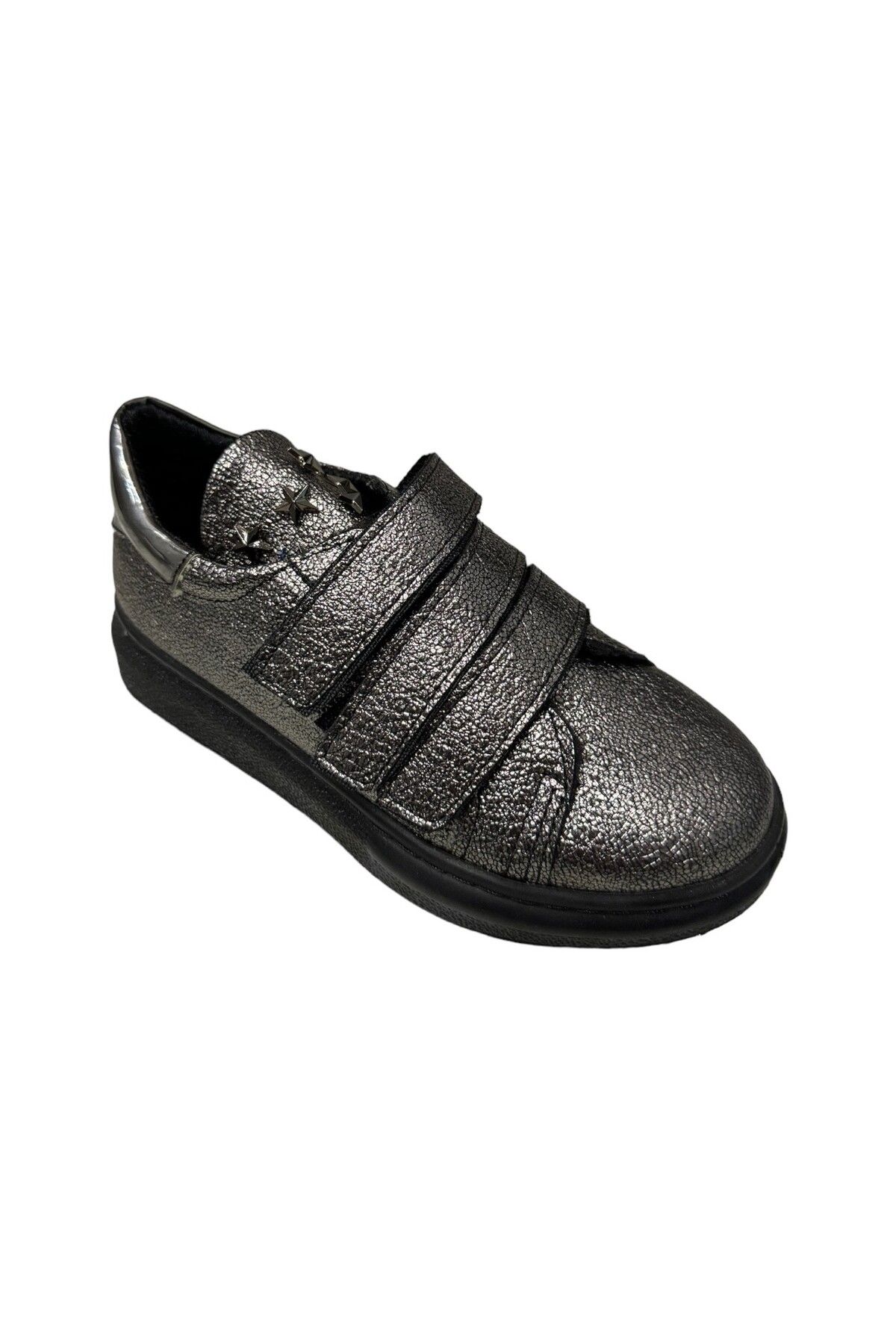 PUNTO 644527 Çocuk Cırtlı Taşlı Sneakers