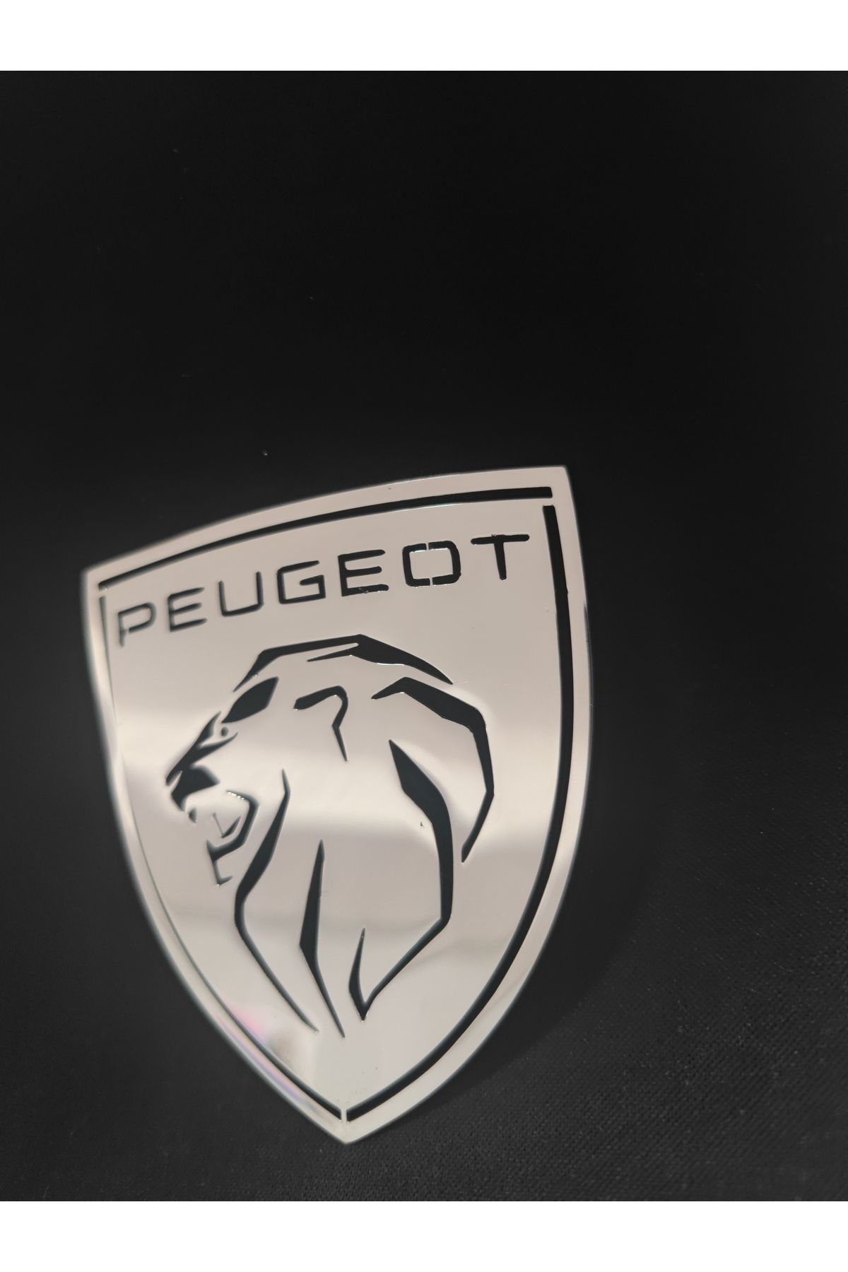 Peugeot Logo Yeni Nesil Metal-lazer Kesim 20x18cm