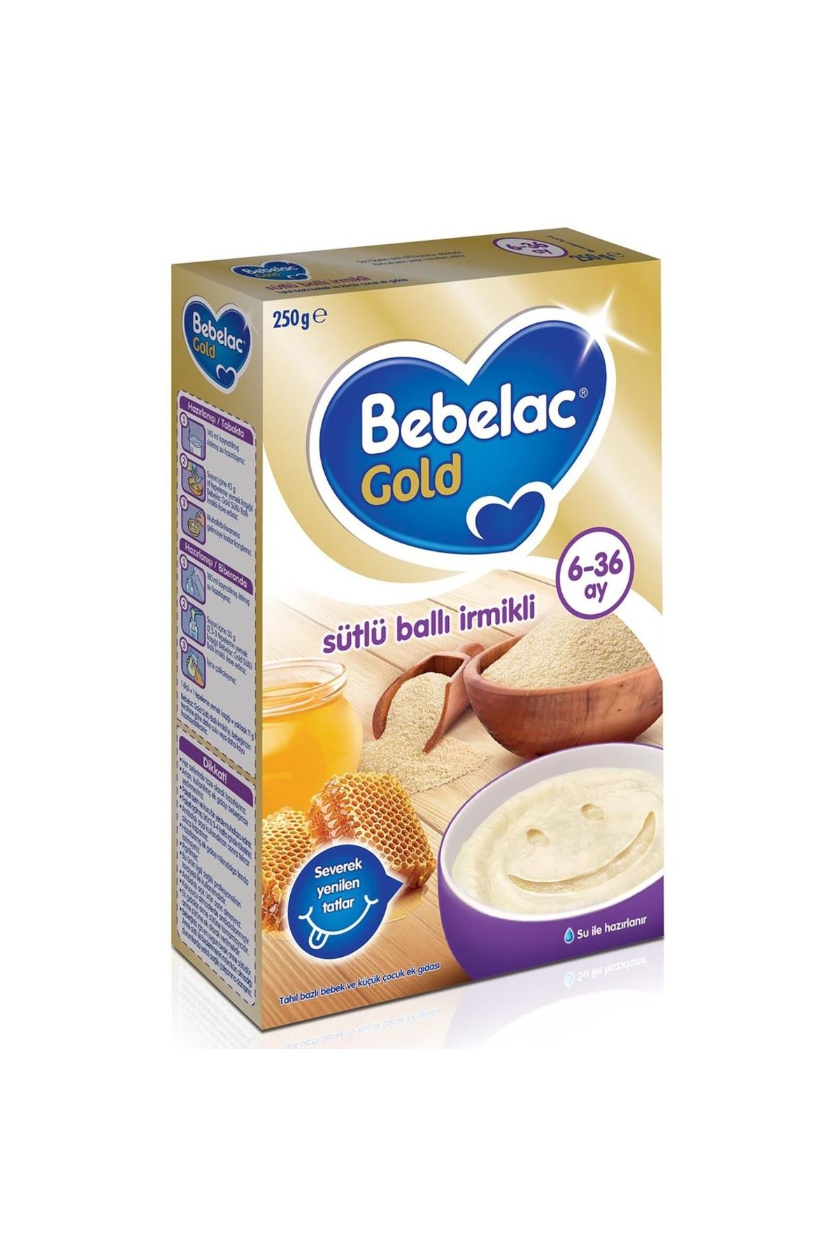 Bebelac Gold Sütlü Ballı İrmikli Kaşık Maması 250gr