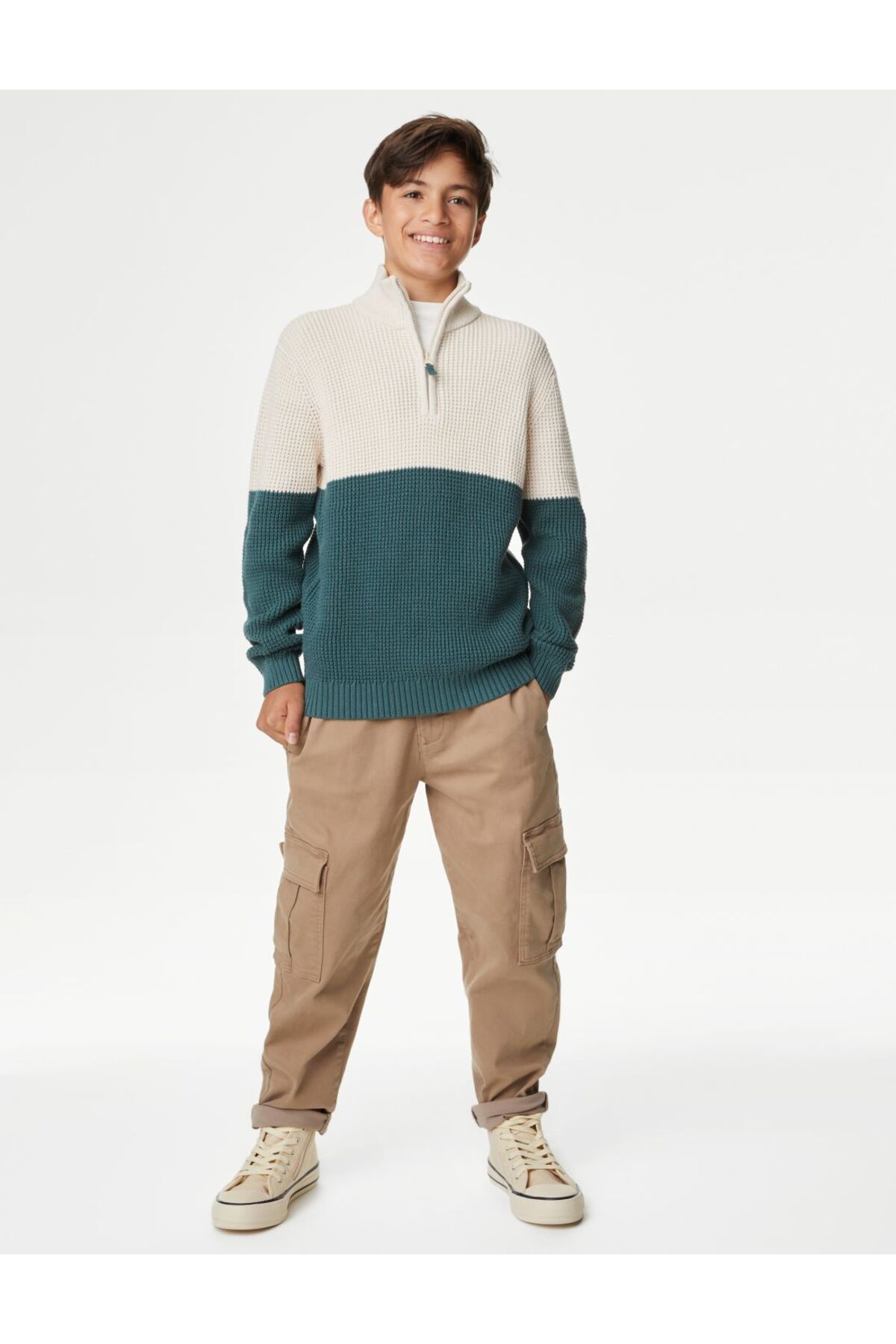 Marks & Spencer Regular Fit Kargo Pantolon (6-16 Yaş)