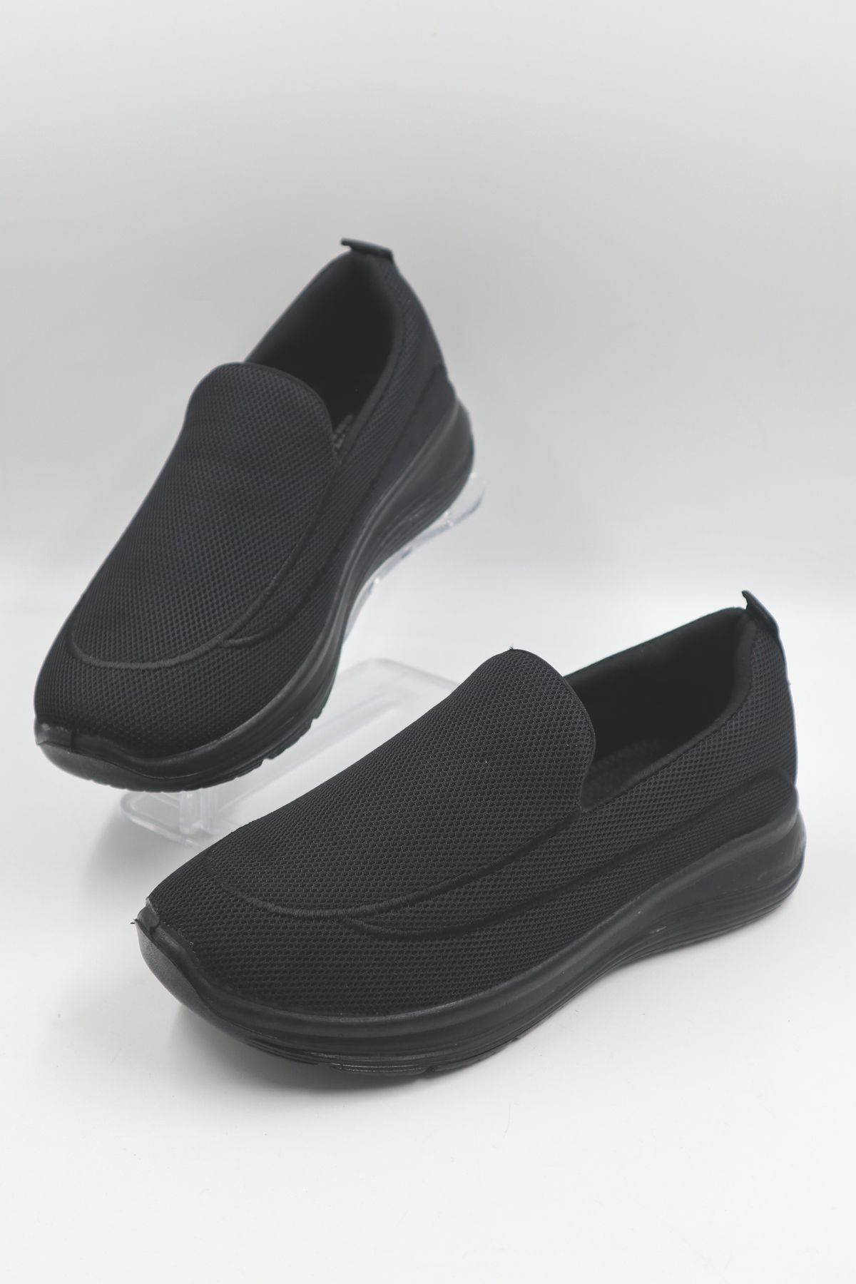 nazenintasarımlar Sneaker Esnek Hafif Hava Alabilen Siyah Günlük Ayakkabı