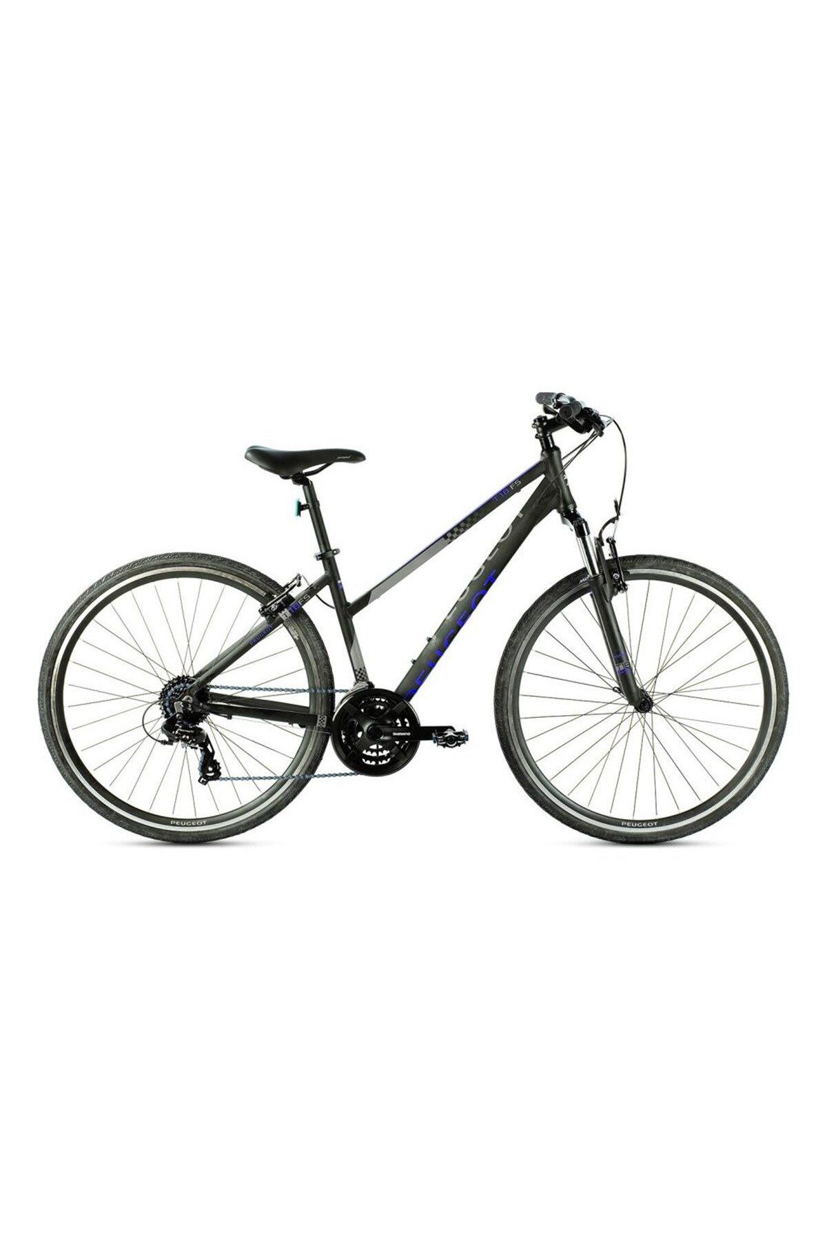 Peugeot Bisiklet Peugeot T17 FS Lady 28 Jant Şehir Bisikleti Siyah Mor 43 cm