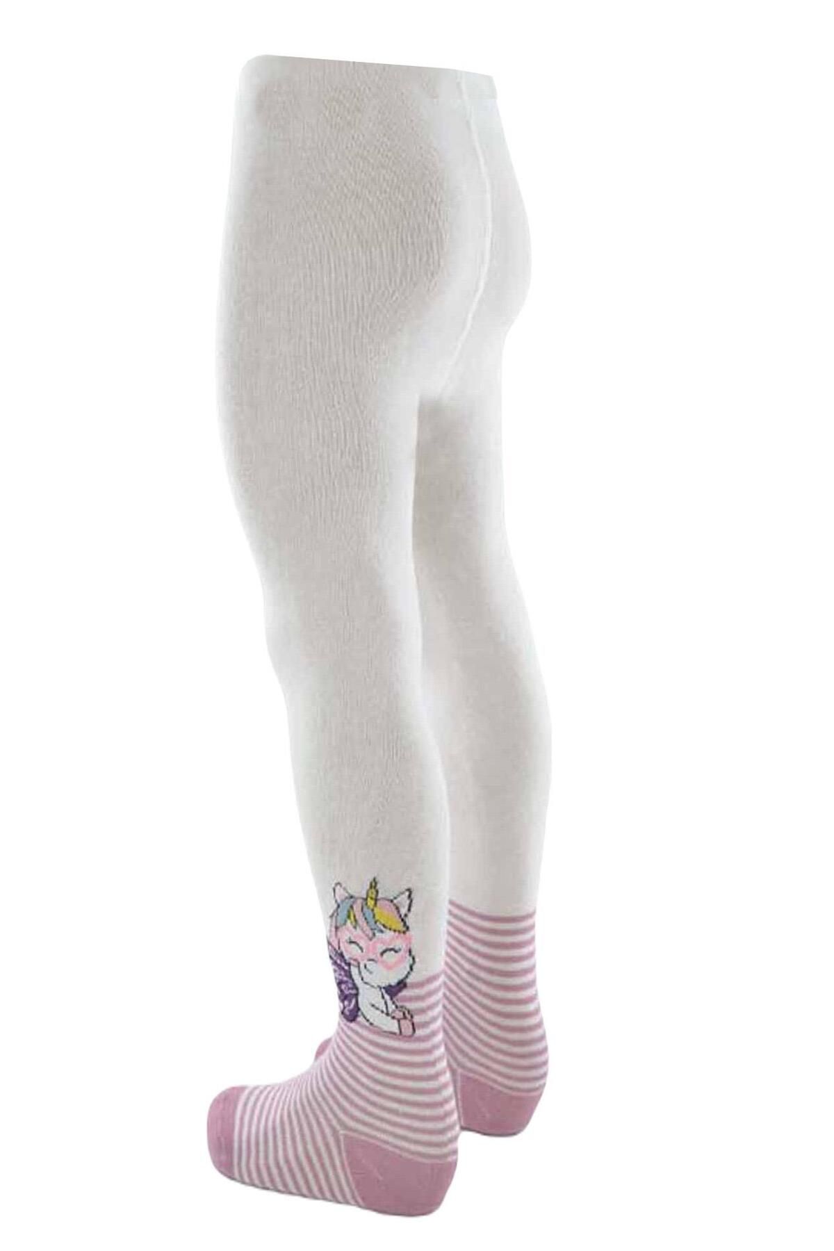 Ekinoks Kız Çocuk Pamuk Unıcorn Desenli Külotlu Çorap