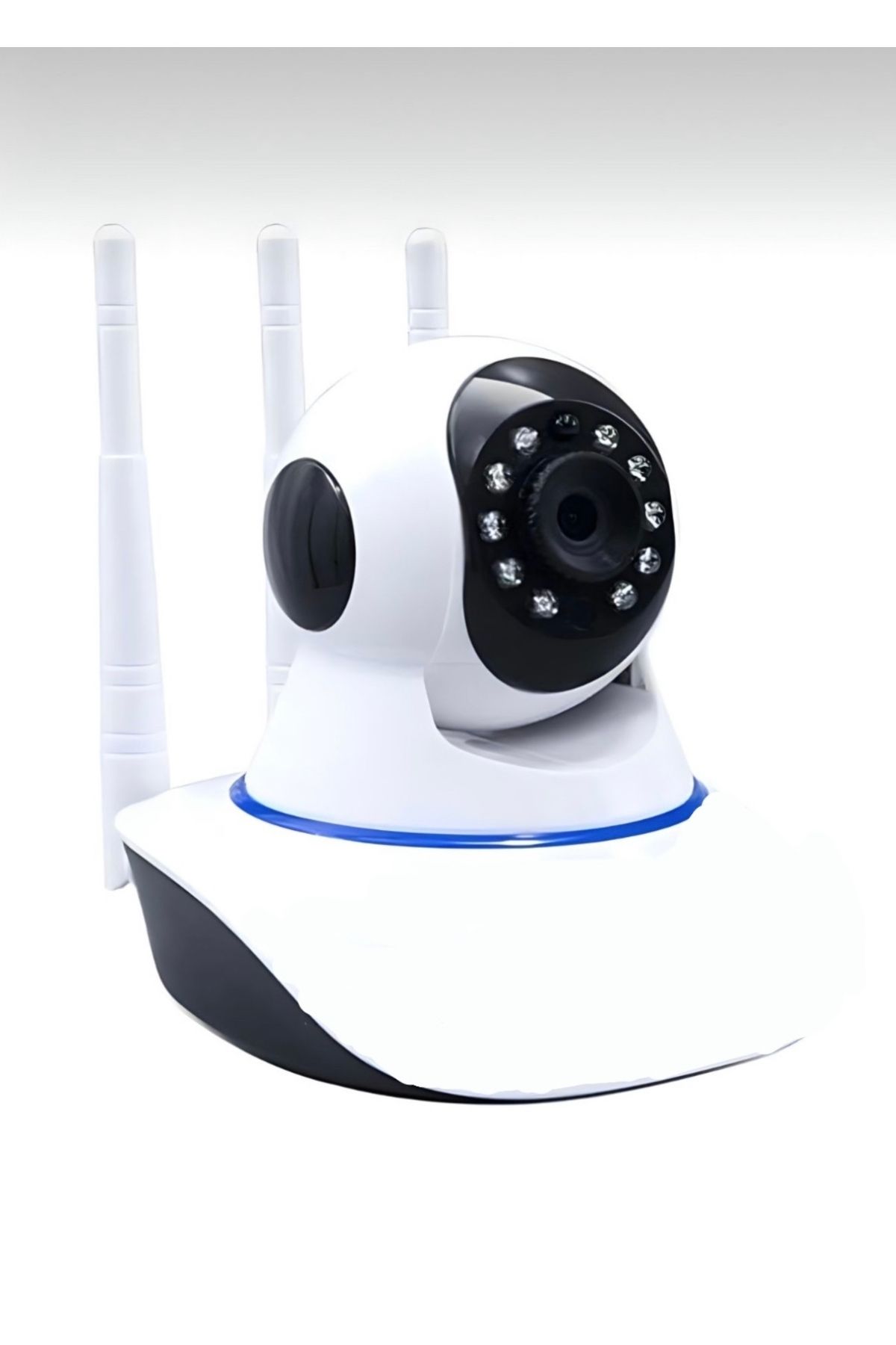 Mi-ÇA HOME 3 Antenli Gece Görüşlü Bebek Izleme Kamerası / 360 Derece Hareket Sensörlü Ip Güvenlik Kamerası