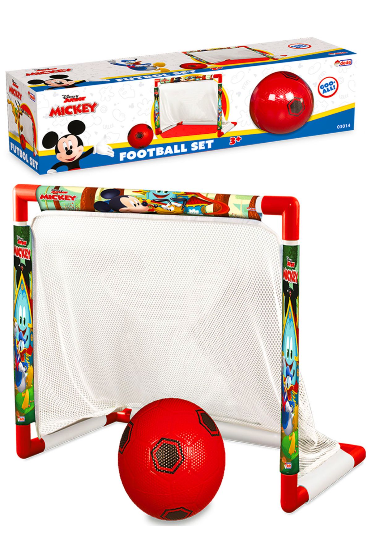 AVDA Mickey Mouse Futbol Seti - Minyatür Kale / Futbol Kalesi Ve Top