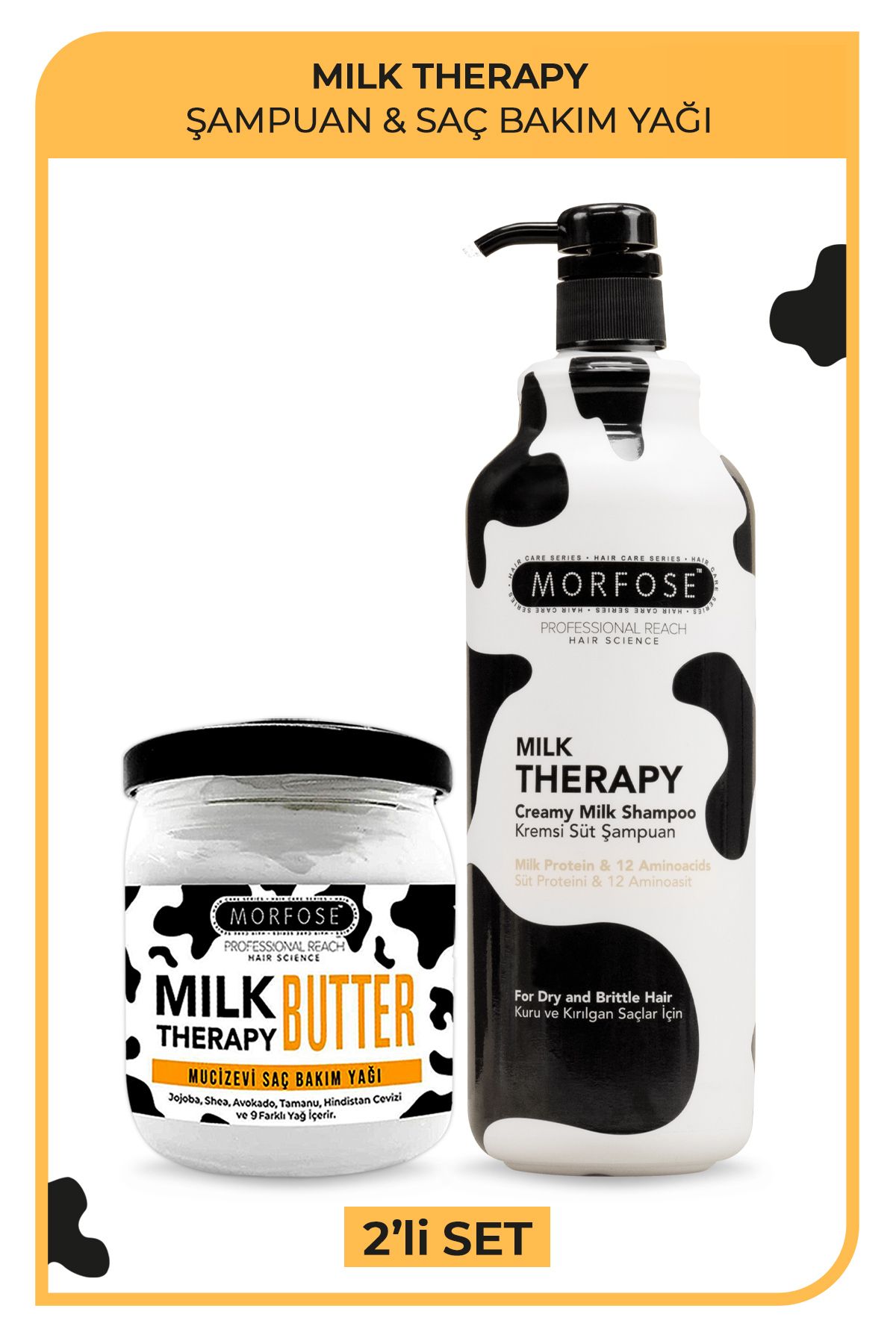 Morfose Milk Therapy Butter + Milk Therapy Şampuan 1000 Ml