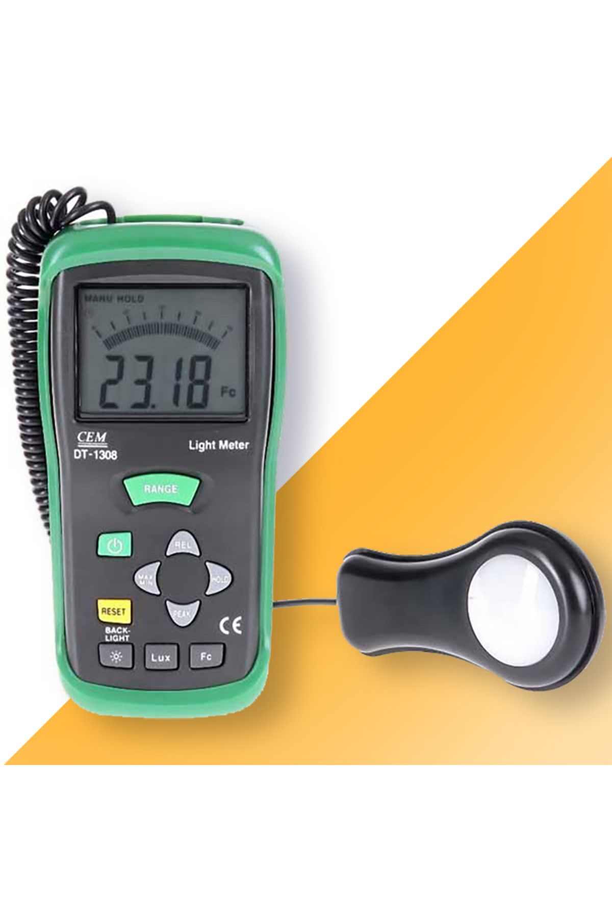 Sevgift Cem DT-1308 Dijital Işık Ölçer Lüksmetre