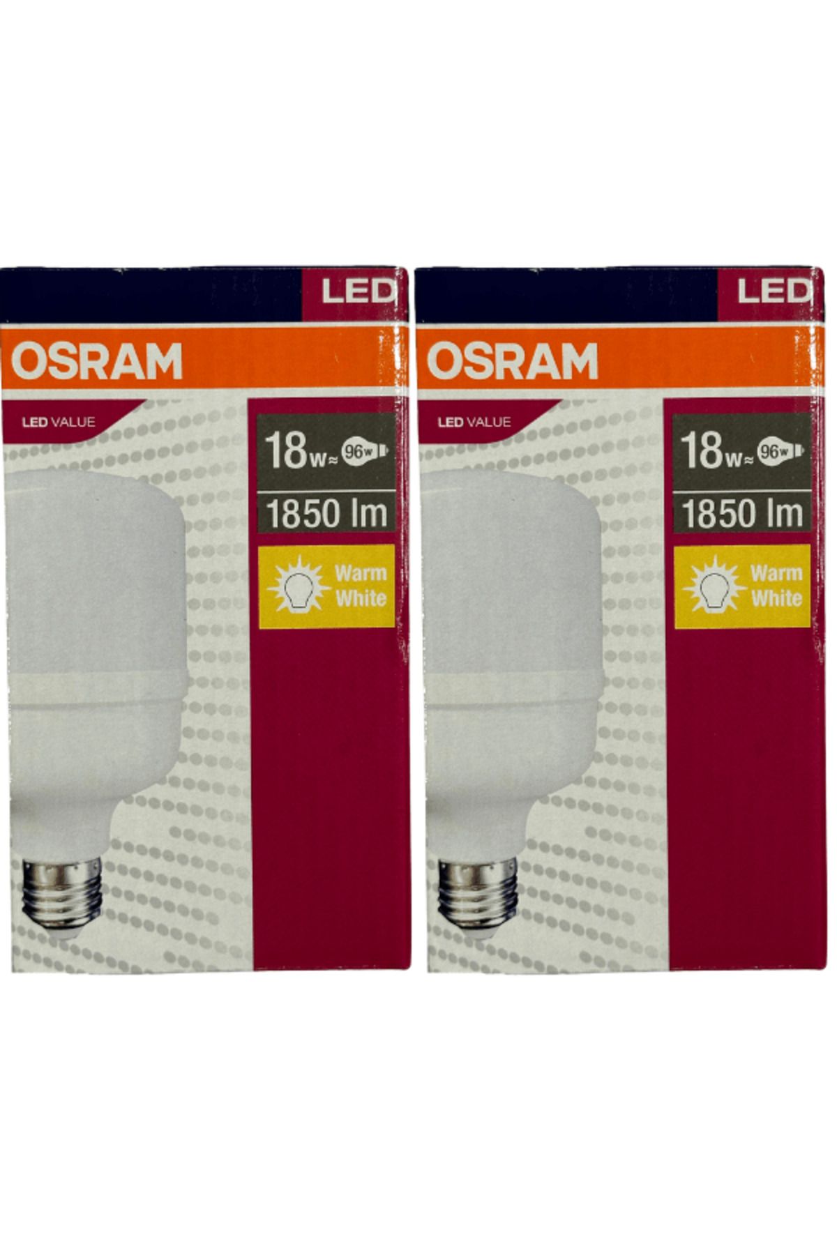 Osram 18W (96W) 3000K (Sarı Işık) E27 Duylu Led Torch Ampul (2 Adet)